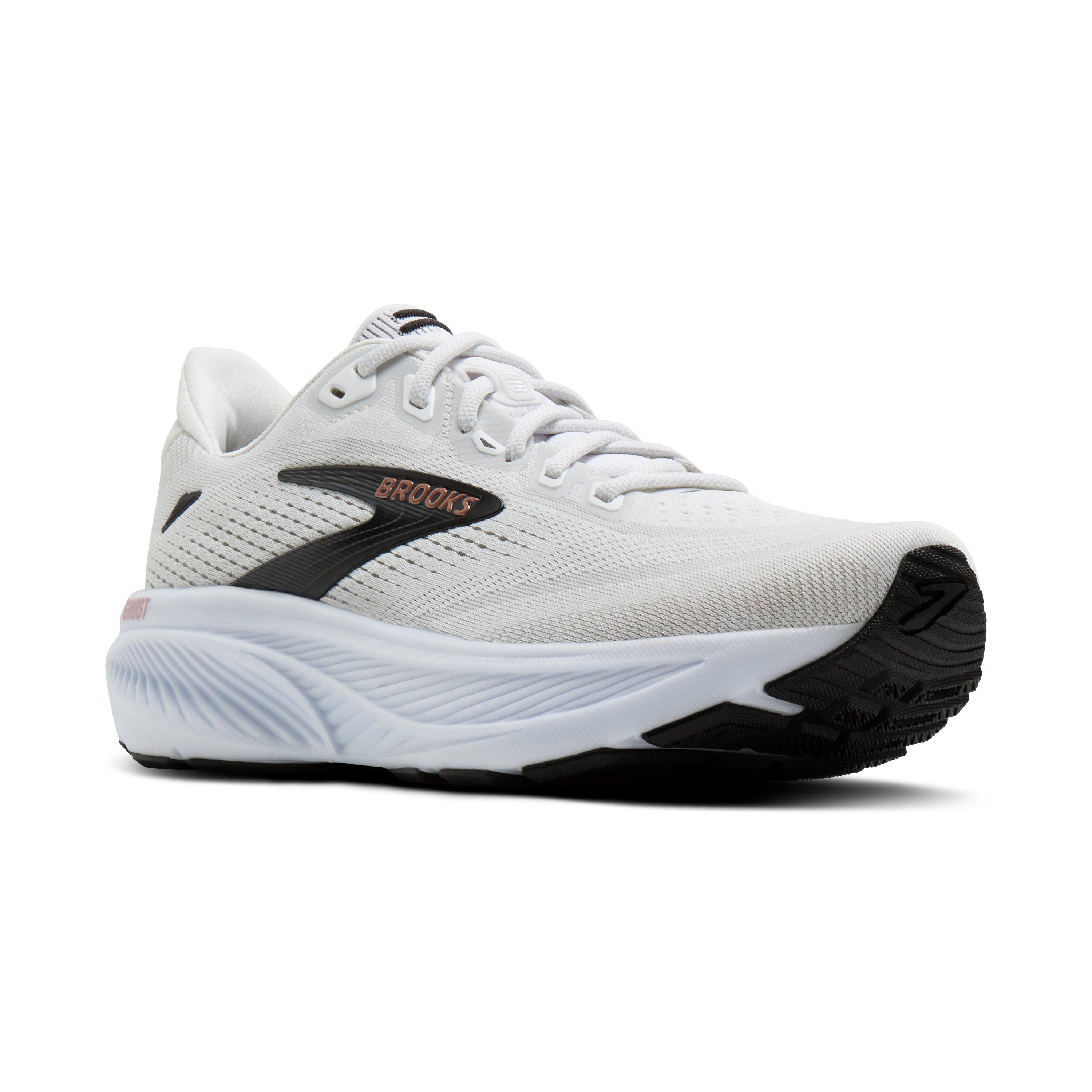 Brooks Ghost 18 "White/Black/Rose Gold" Women's Running Shoe - WHITE/BLACK/GOLD