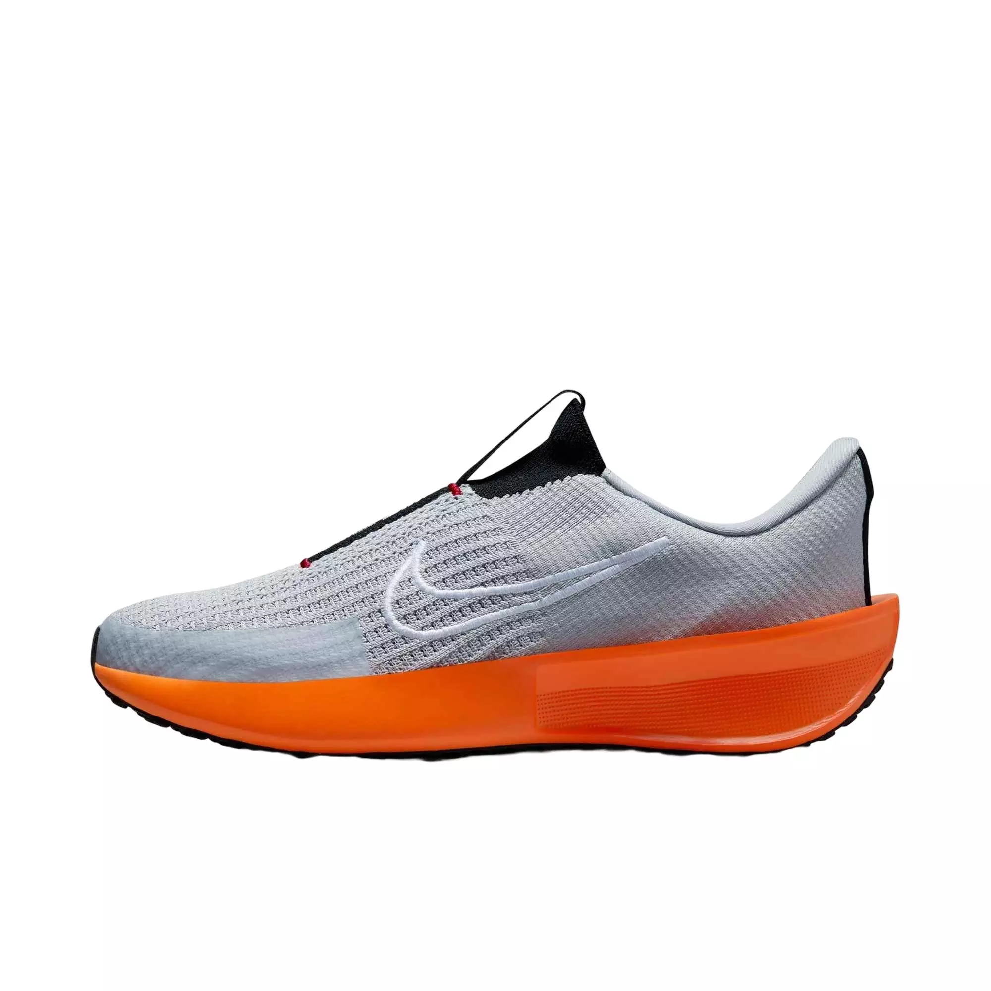 Nike Interact Run EasyOn "Wolf Grey/Safety Orange/University Red/White" Men's Running Shoe - GREY/ORANGE/RED/WHITE