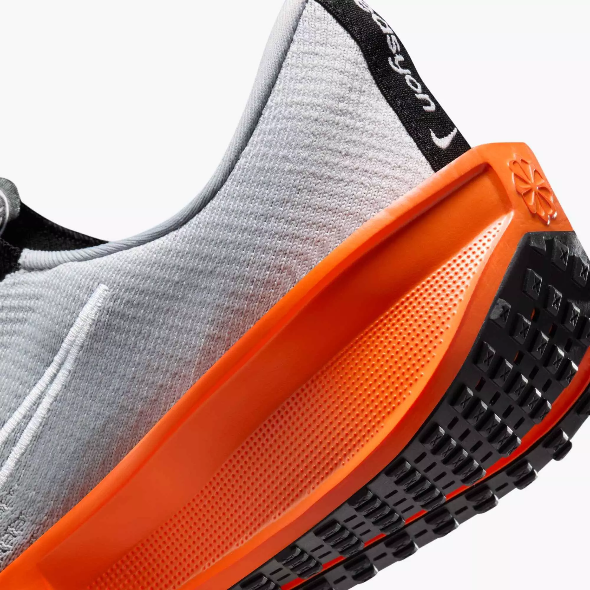 Nike Interact Run EasyOn "Wolf Grey/Safety Orange/University Red/White" Men's Running Shoe - GREY/ORANGE/RED/WHITE