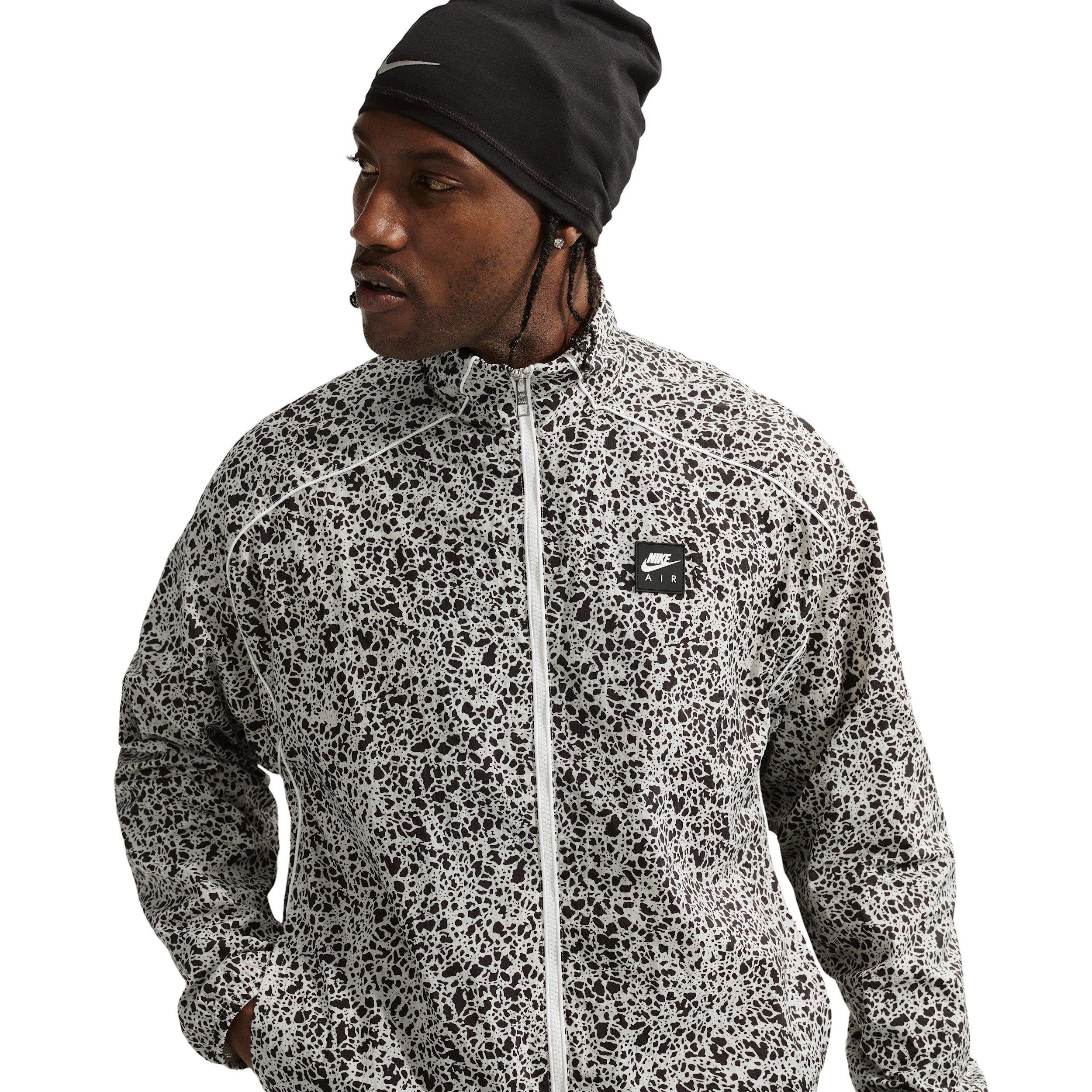 Nike Air Men's Woven AOP Jacket - LT BONE/BLACK Thumbnail View 1
