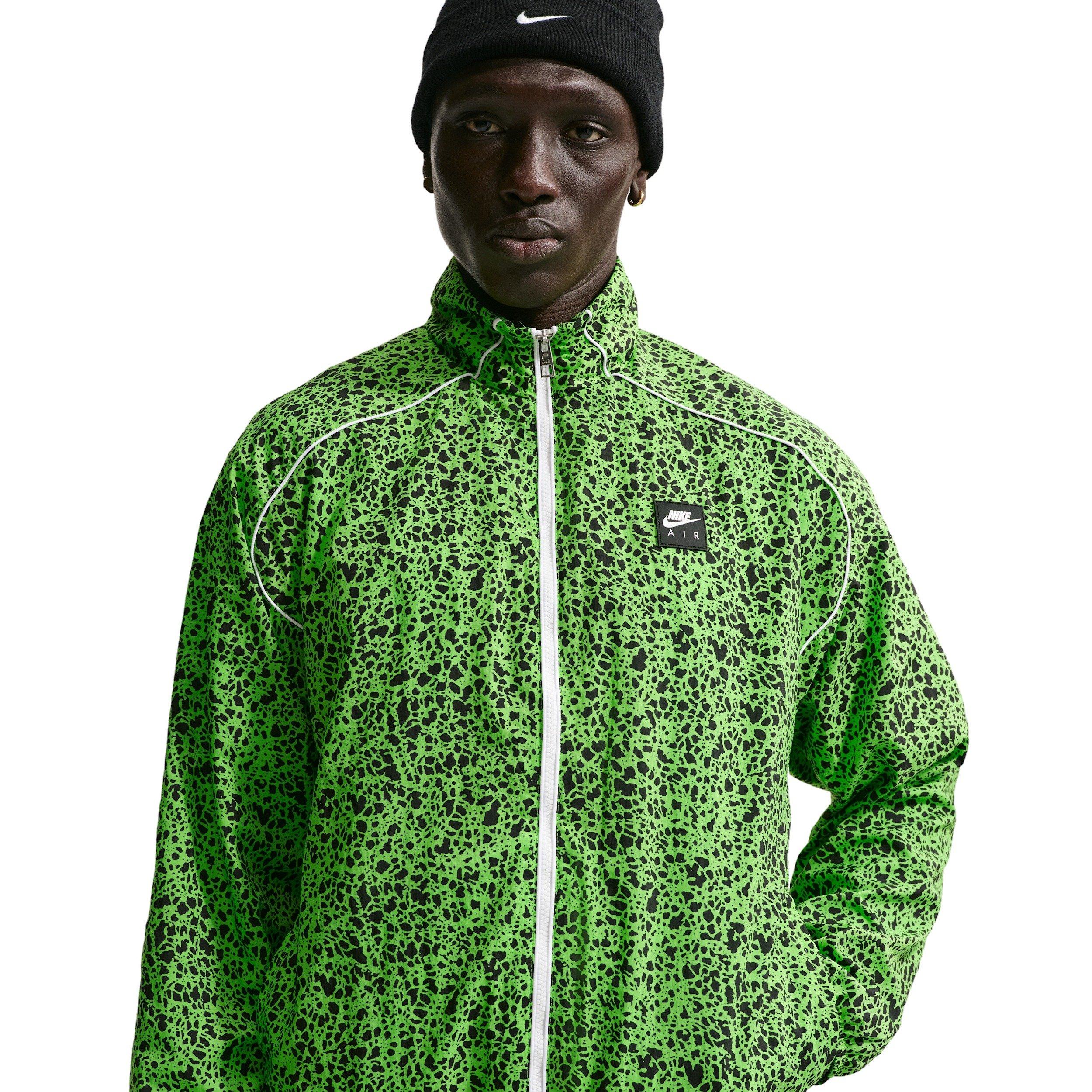 Nike Air Men's Woven AOP Jacket - GREEN/BLACK Thumbnail View 1