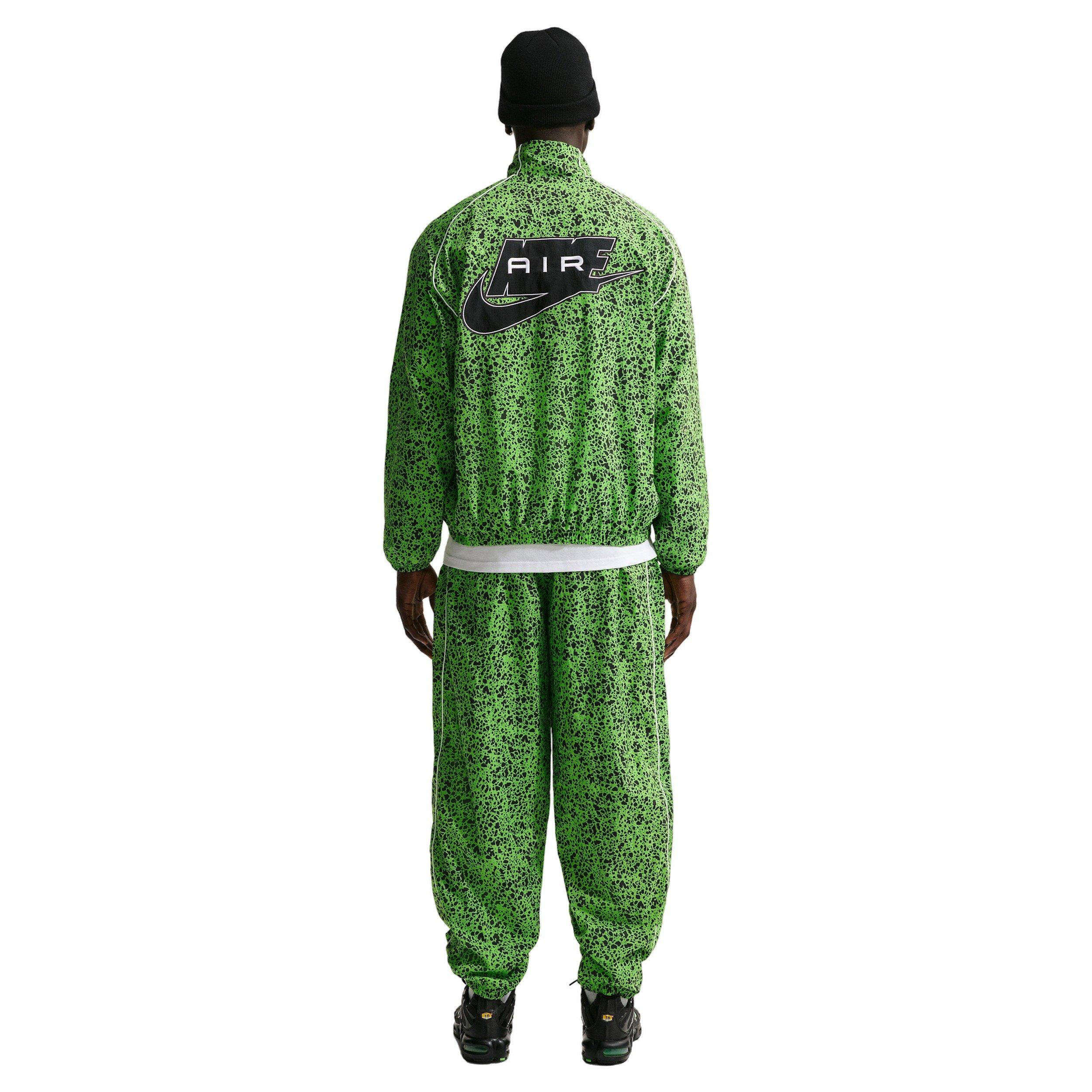 Nike Air Men's Woven AOP Jacket - GREEN/BLACK Thumbnail View 5
