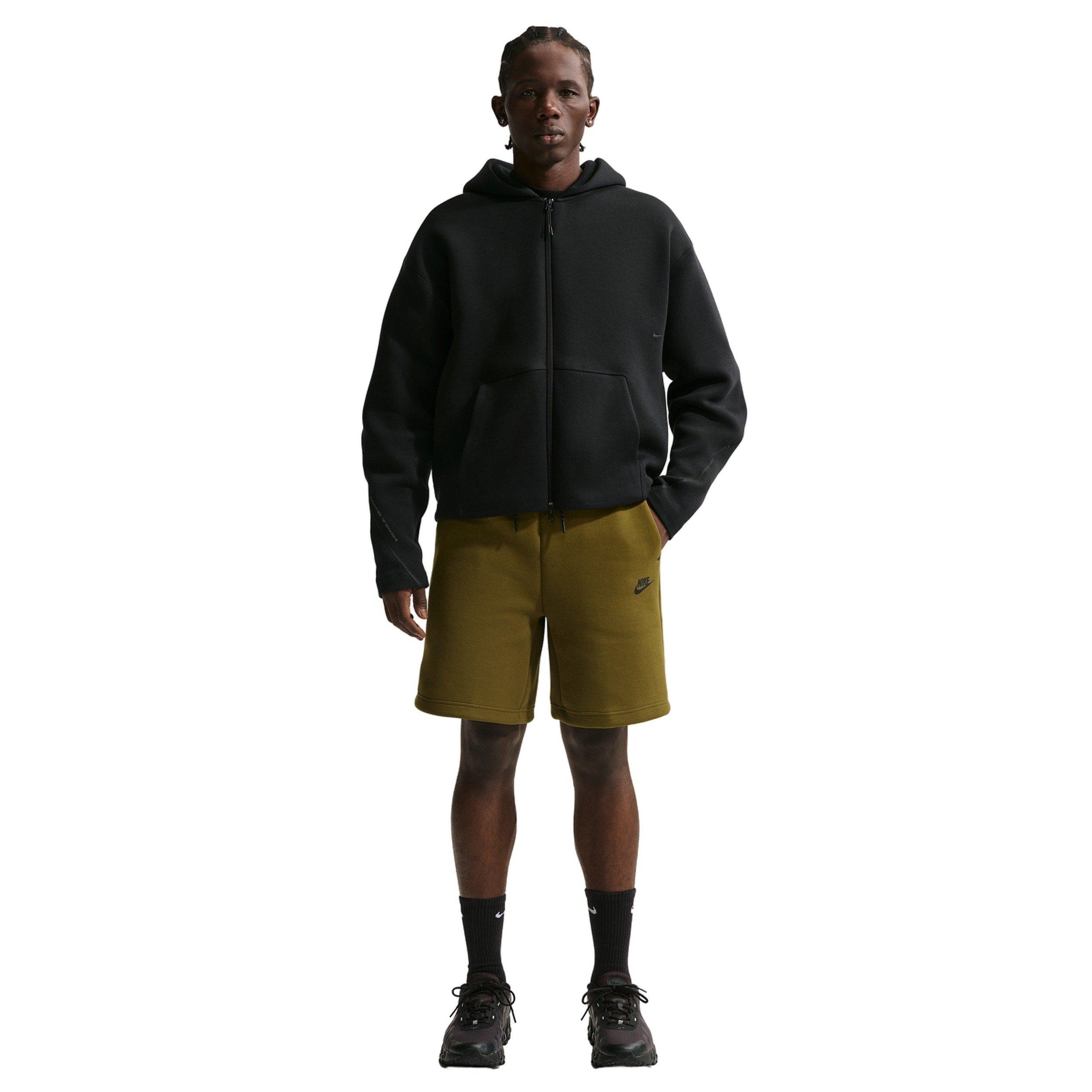Nike Men's Tech Fleece Shorts - Dark Mustard - OLIVE Thumbnail View 4