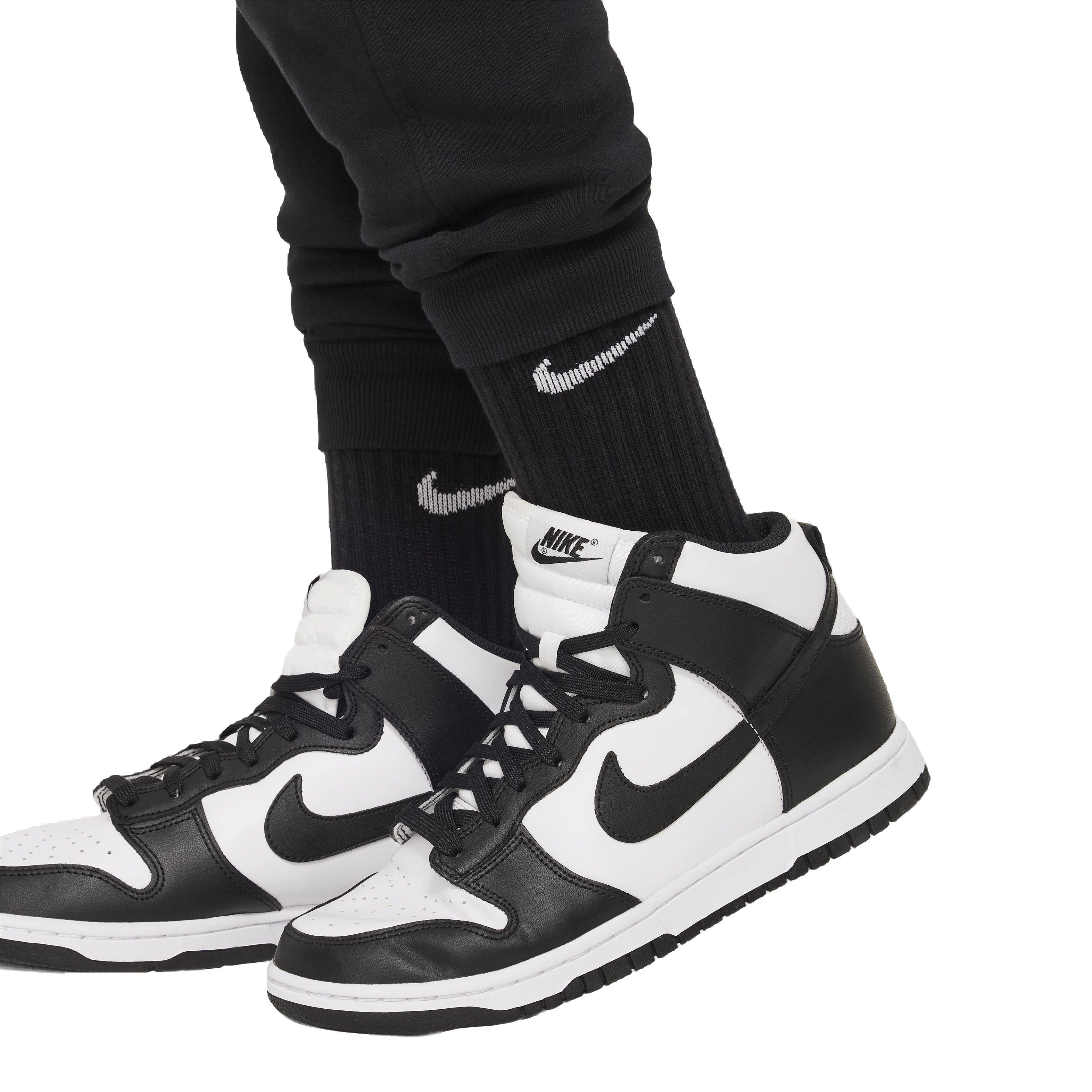 Nike Big Kids' Sportswear Club LBR Fleece Cargo Pants - Black - BLACK Thumbnail View 5