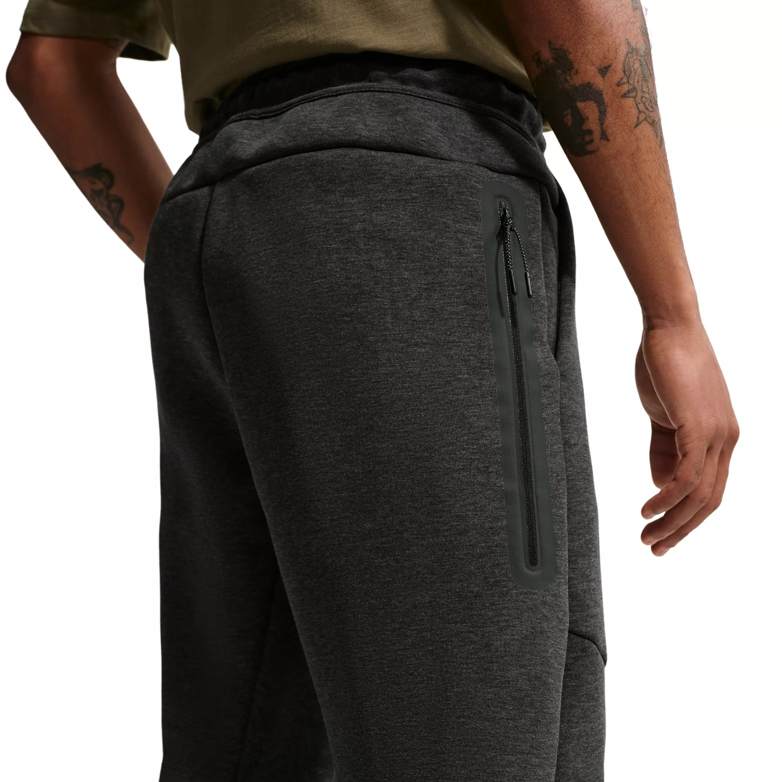 Nike Men's Tech Fleece Open-Hem Pants - BLACK