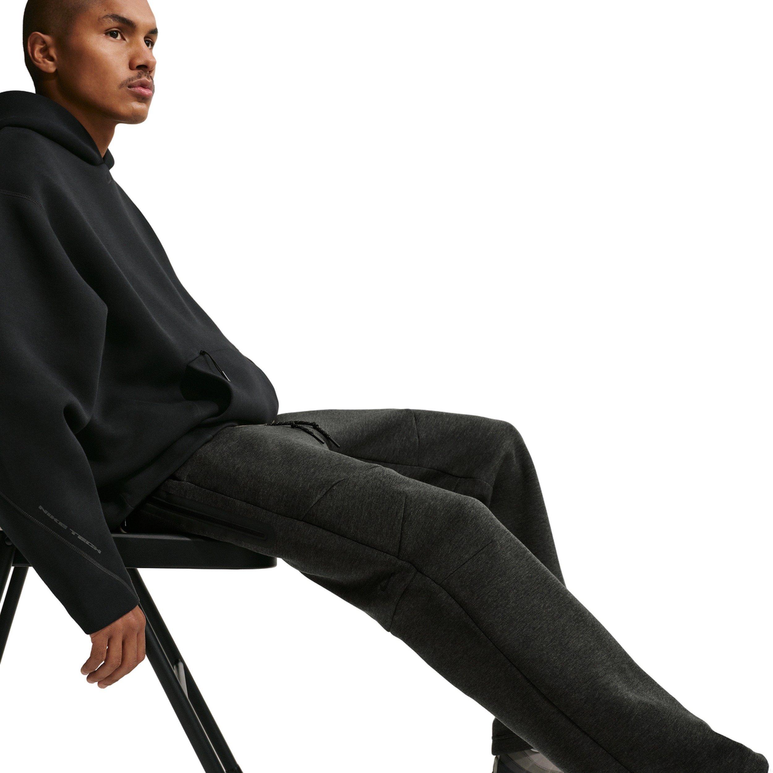 Nike Men's Tech Fleece Open-Hem Pants - BLACK Thumbnail View 3