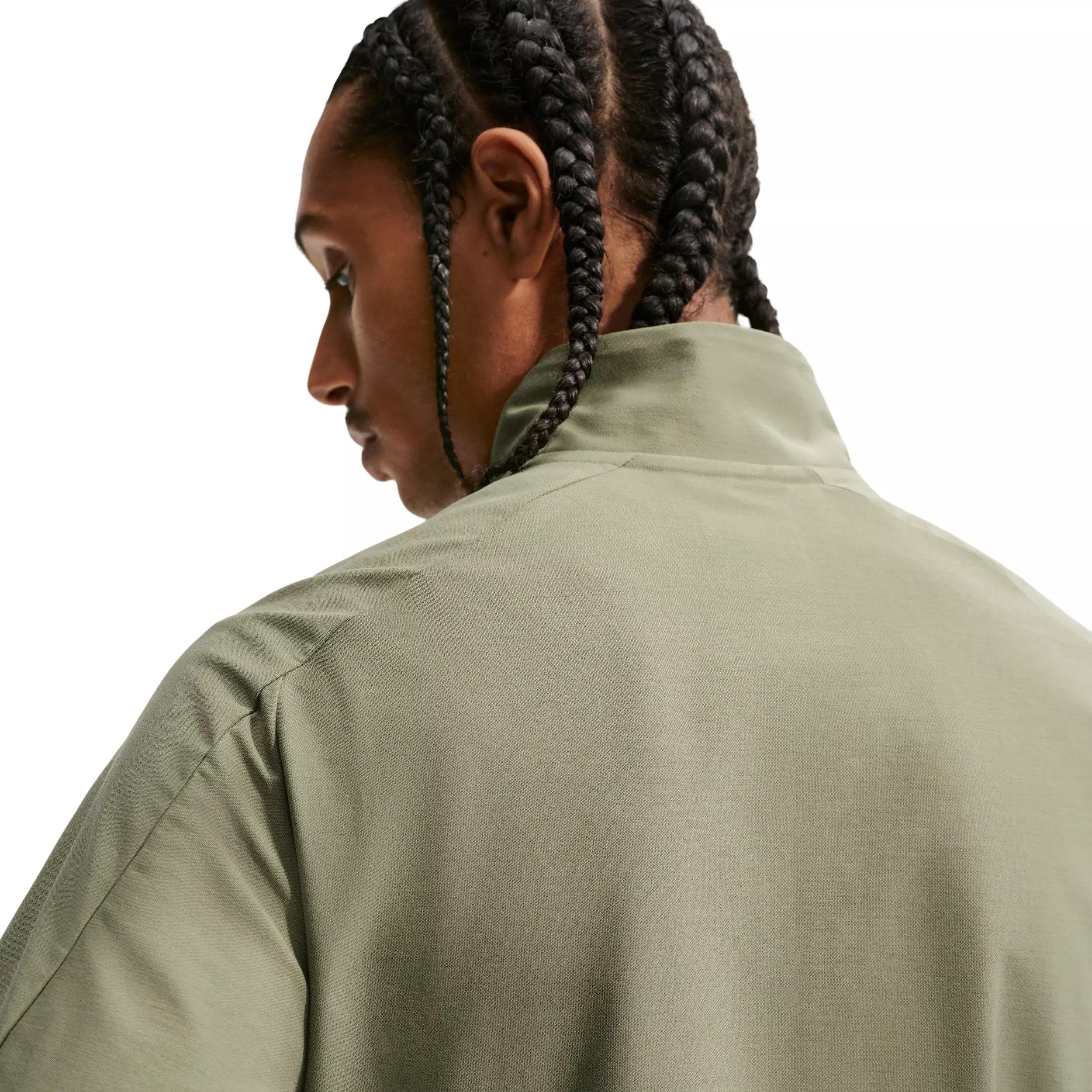 Nike Men's Sportswear Tech Dri-FIT Shori Knit Track Jacket - SILVER SAGE