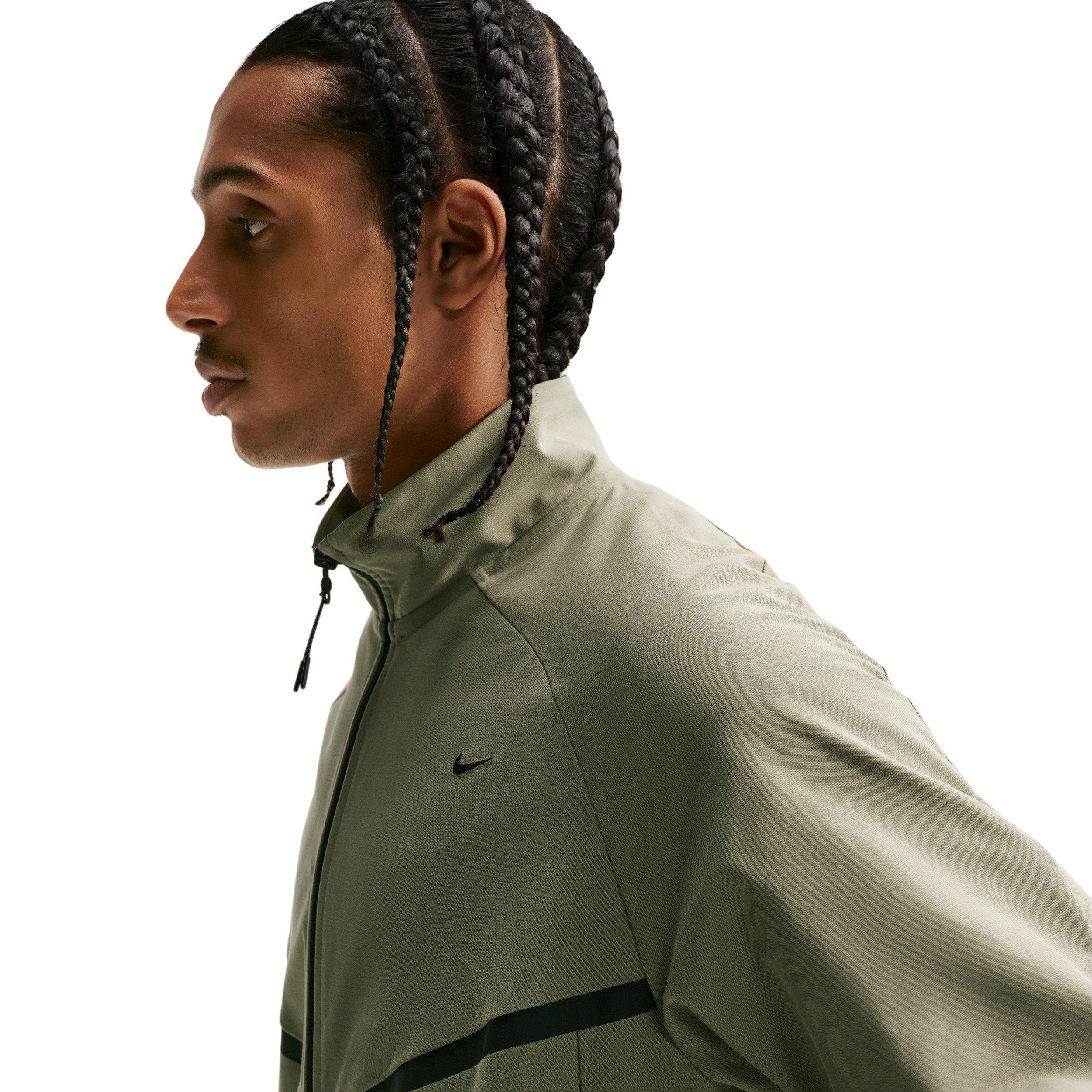 Nike Men's Sportswear Tech Dri-FIT Shori Knit Track Jacket - SILVER SAGE Thumbnail View 3