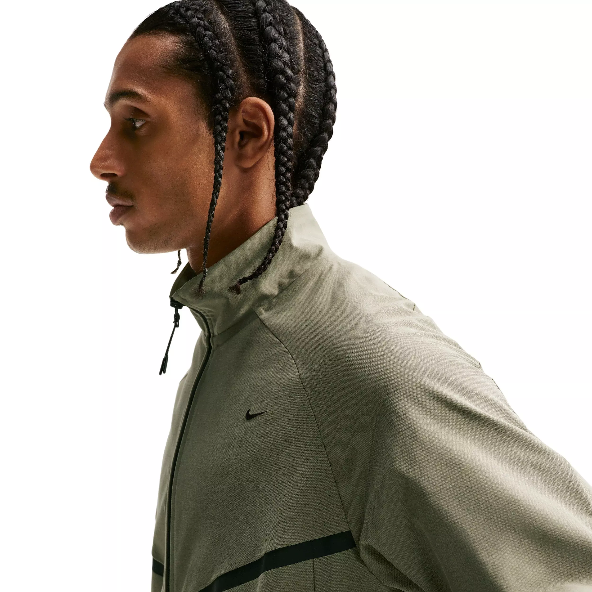 Nike Men's Sportswear Tech Dri-FIT Shori Knit Track Jacket - SILVER SAGE