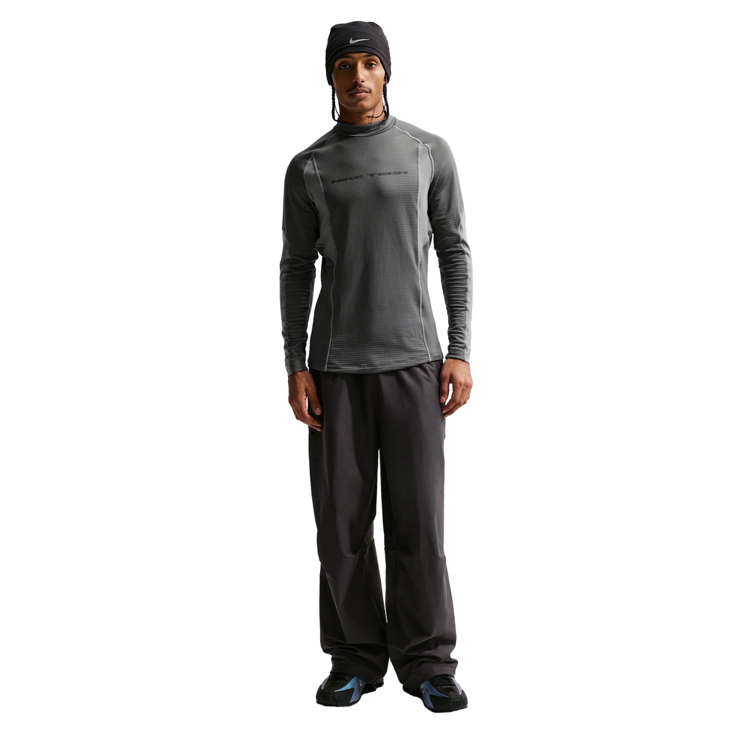 Nike Men's Tech Dri-FIT Shori Knit OS Pants - GREY Thumbnail View 5
