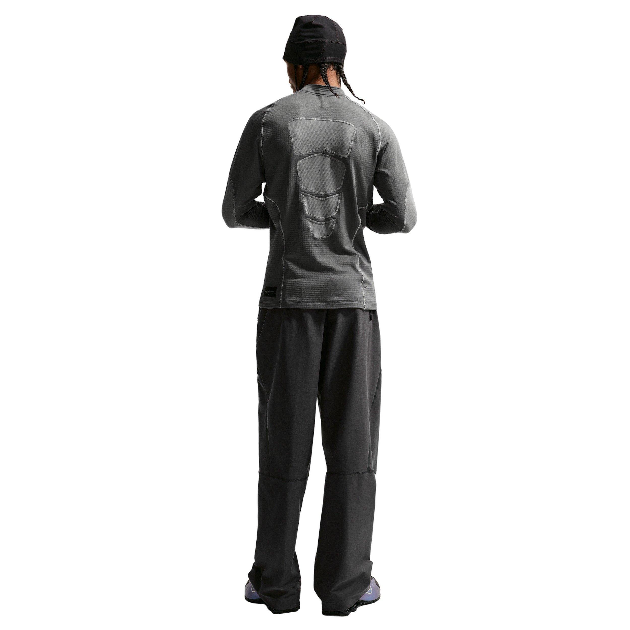 Nike Men's Tech Dri-FIT Shori Knit OS Pants - GREY Thumbnail View 6