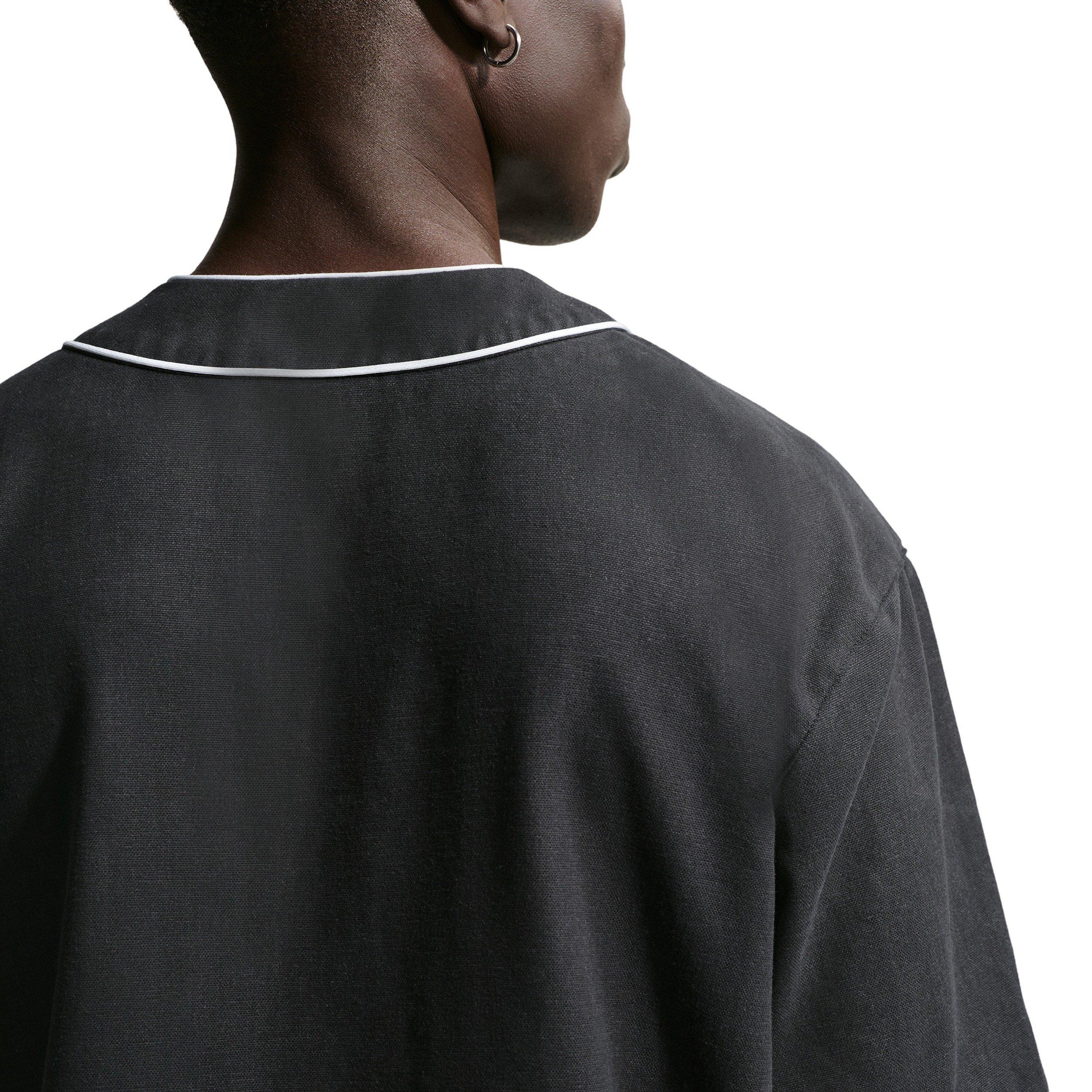 Nike Men's Life Short-Sleeve Vintage Sport Top - BLACK Thumbnail View 2