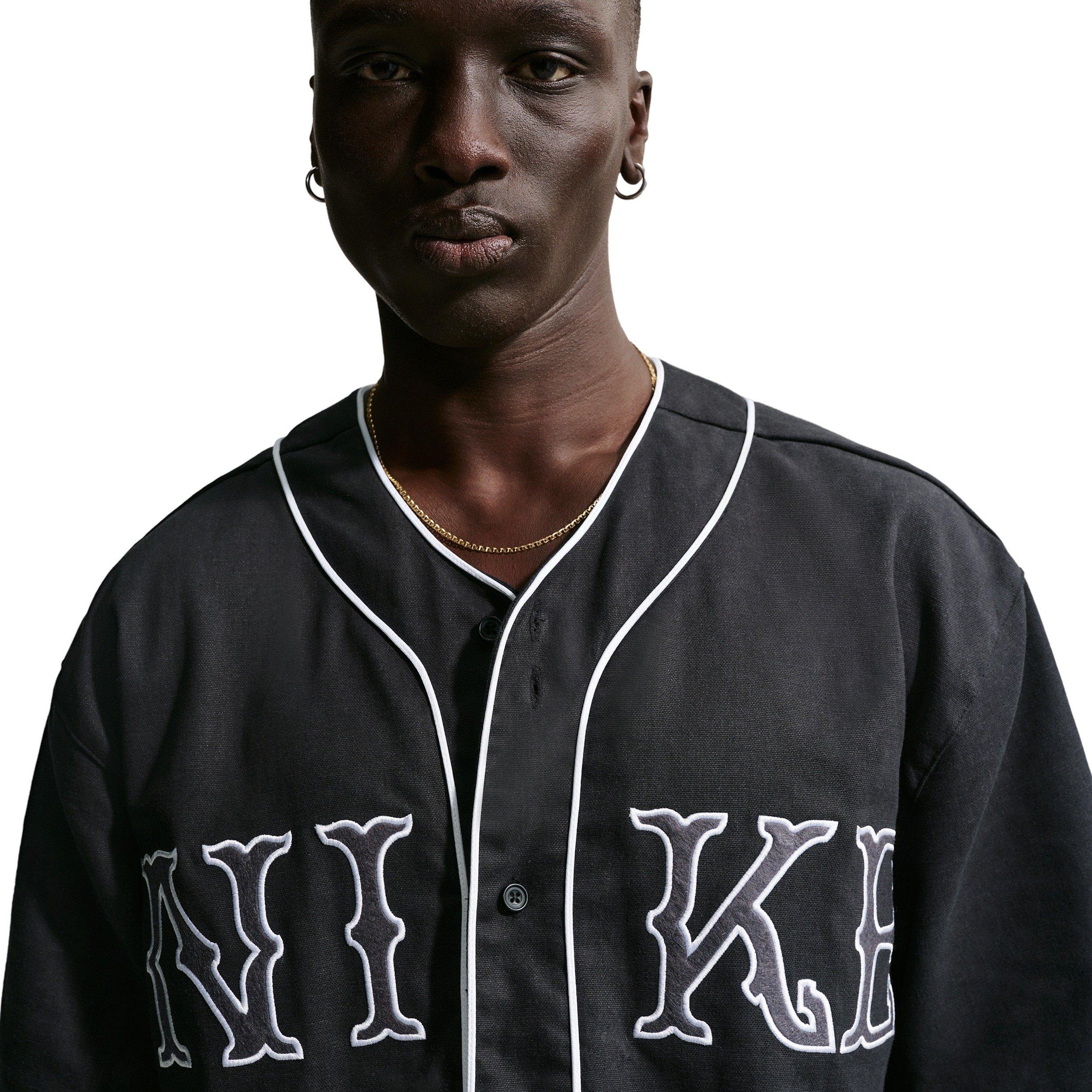 Nike Men's Life Short-Sleeve Vintage Sport Top - BLACK Thumbnail View 3