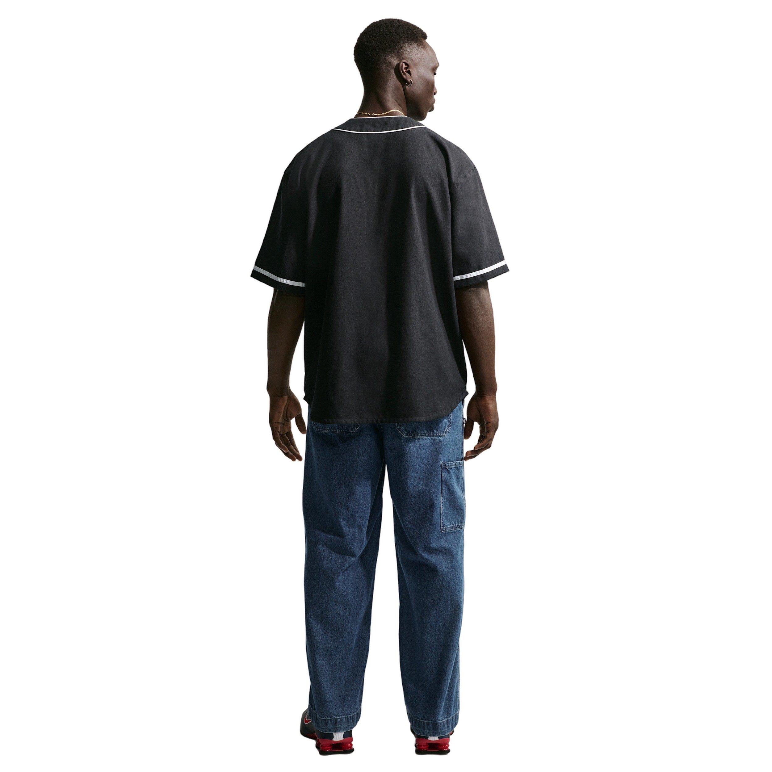 Nike Men's Life Short-Sleeve Vintage Sport Top - BLACK Thumbnail View 5