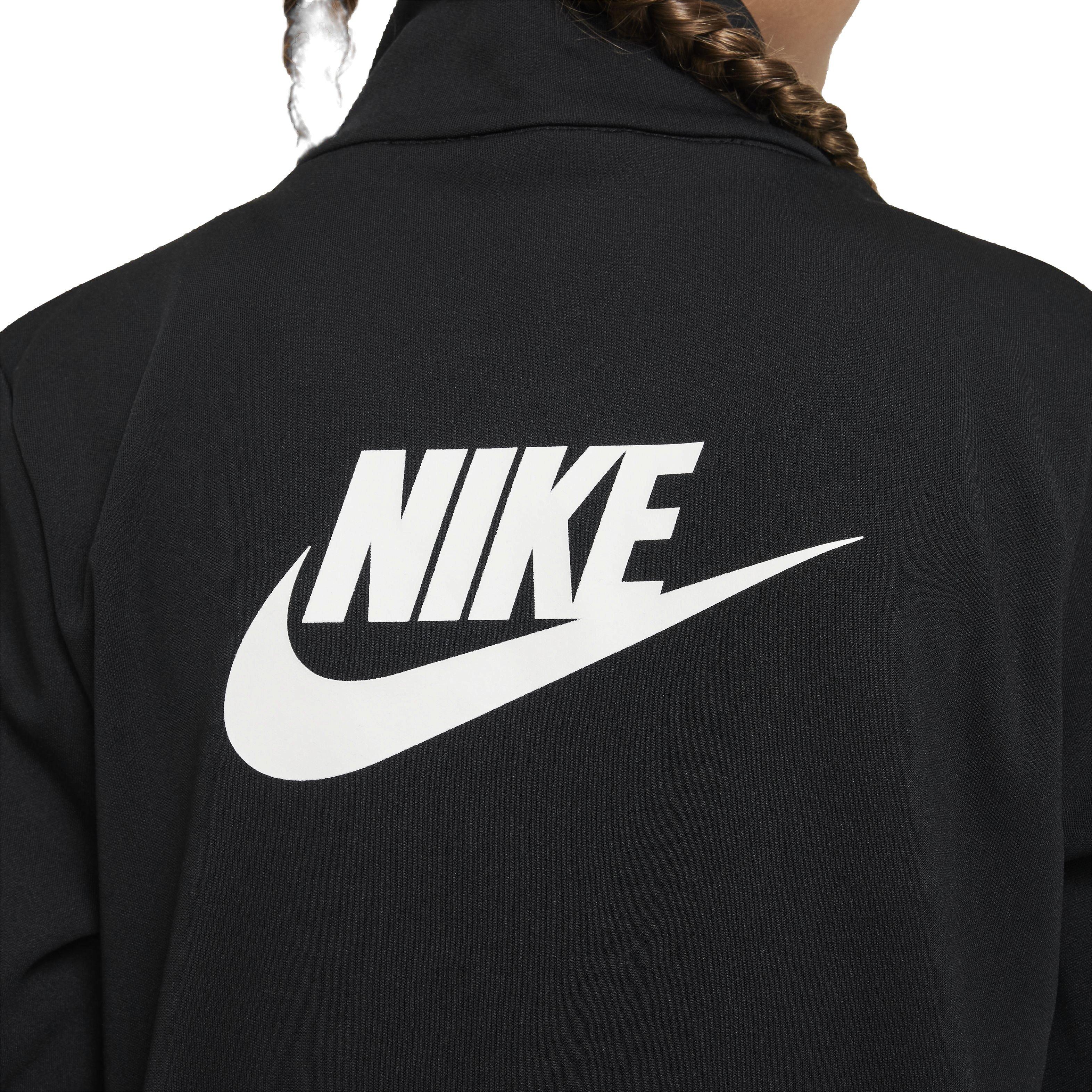 Nike Sportswear Poly Full-Zip Big Kids' Black HBR Tracksuit