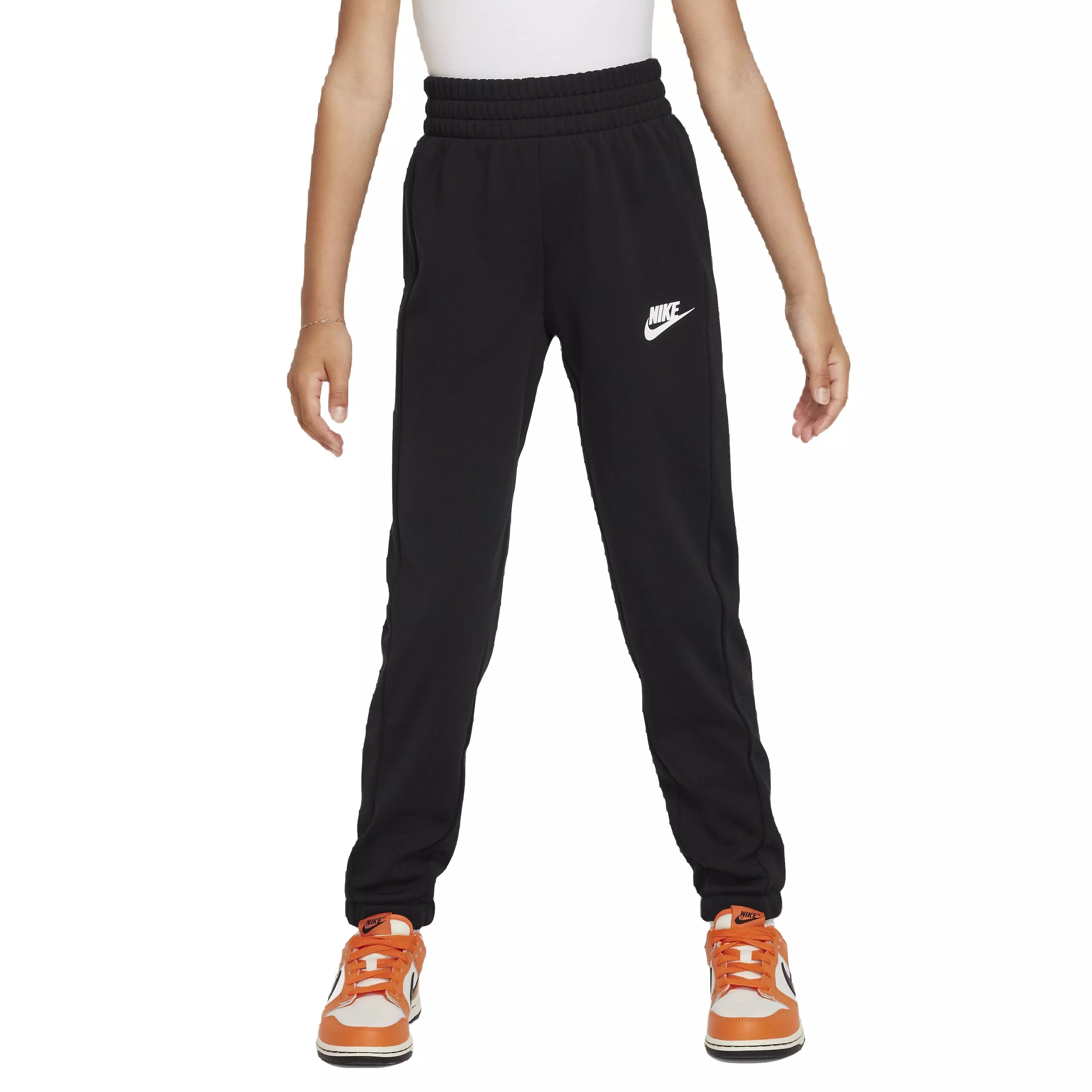 Nike Big Kids' Sportswear Poly Full-Zip HBR Tracksuit -Black - BLACK