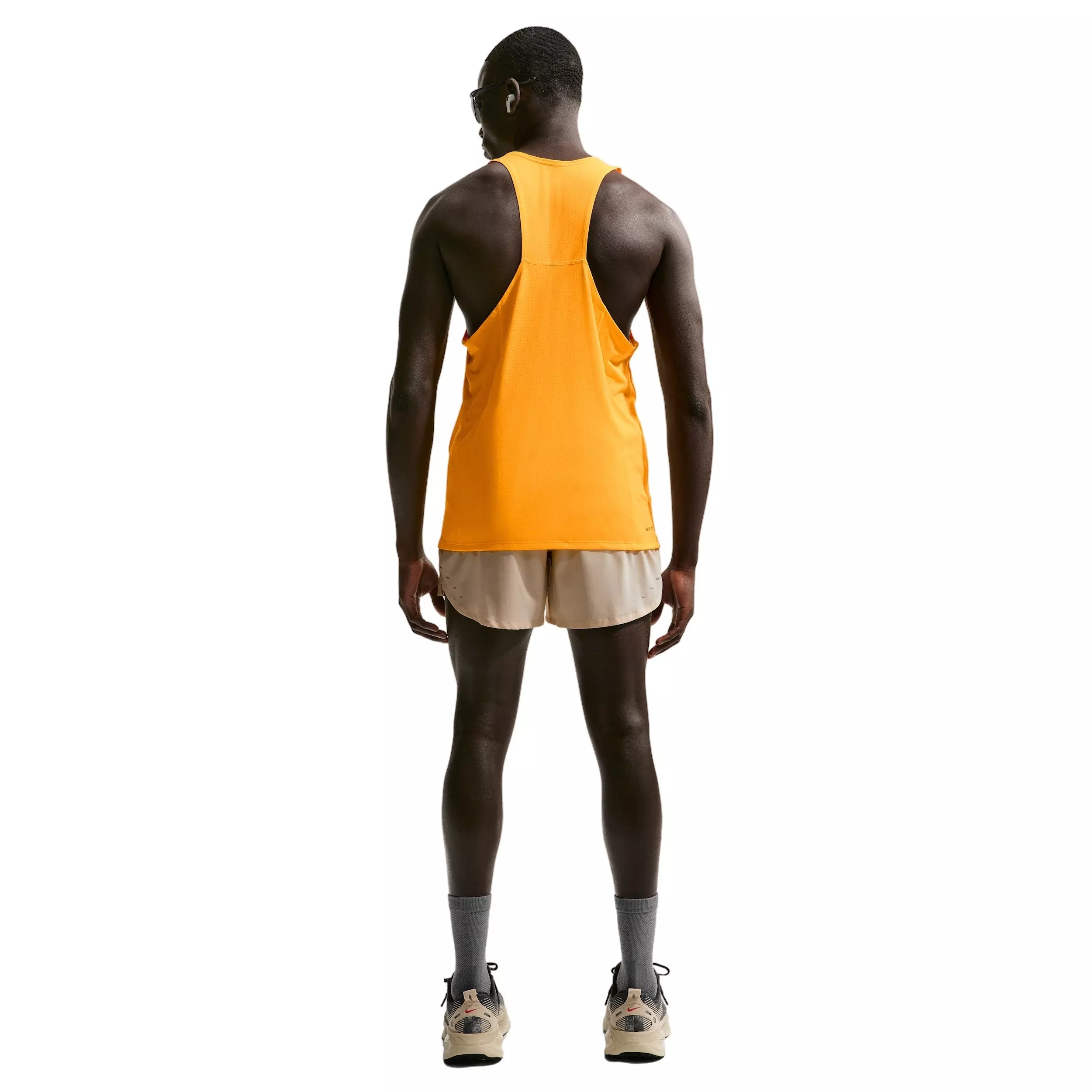 Nike Men's Fast Dri-FIT Running Singlet -Orange - ORANGE