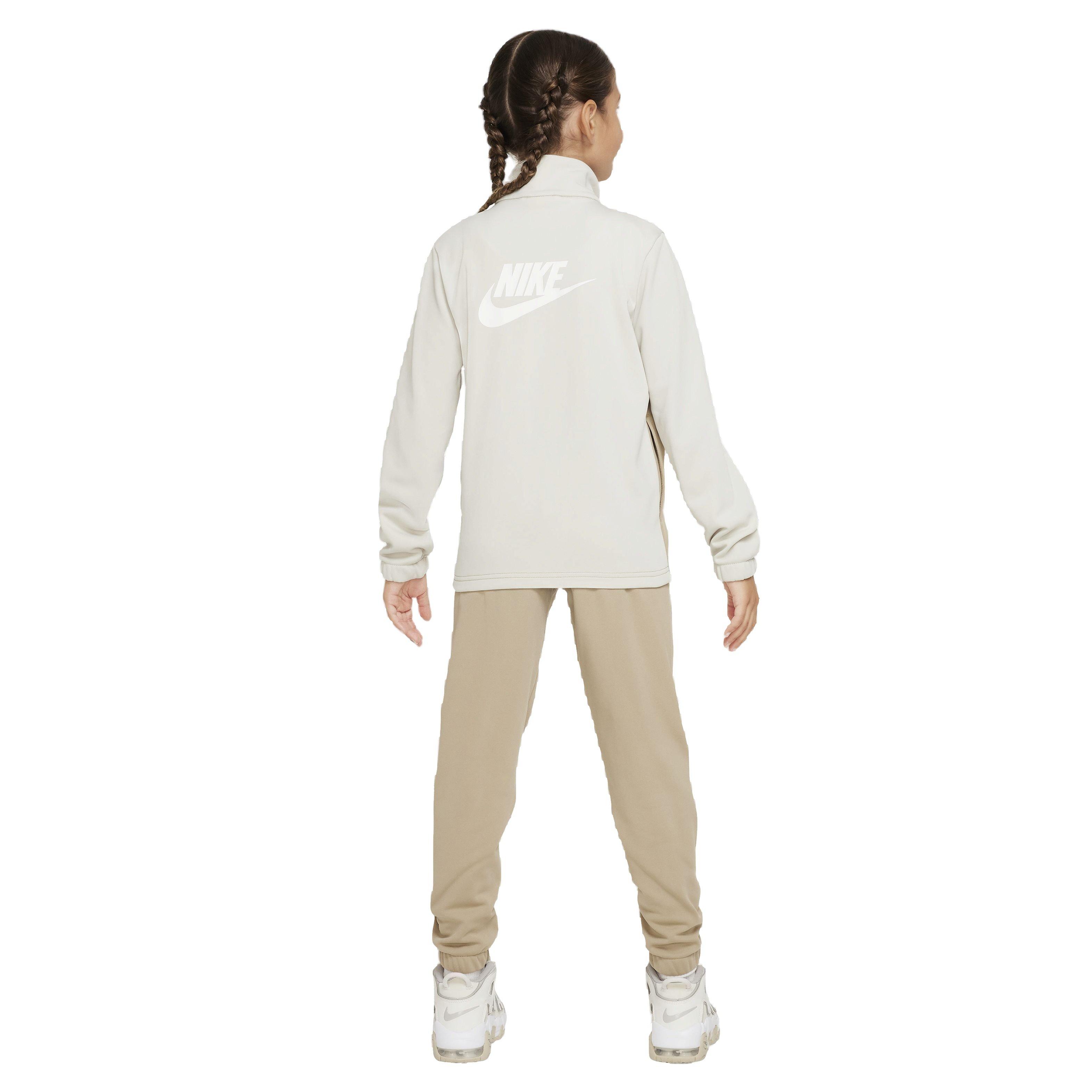 Nike Big Kids' Sportswear Full-Zip Tracksuit - Beige - BEIGE Thumbnail View 2