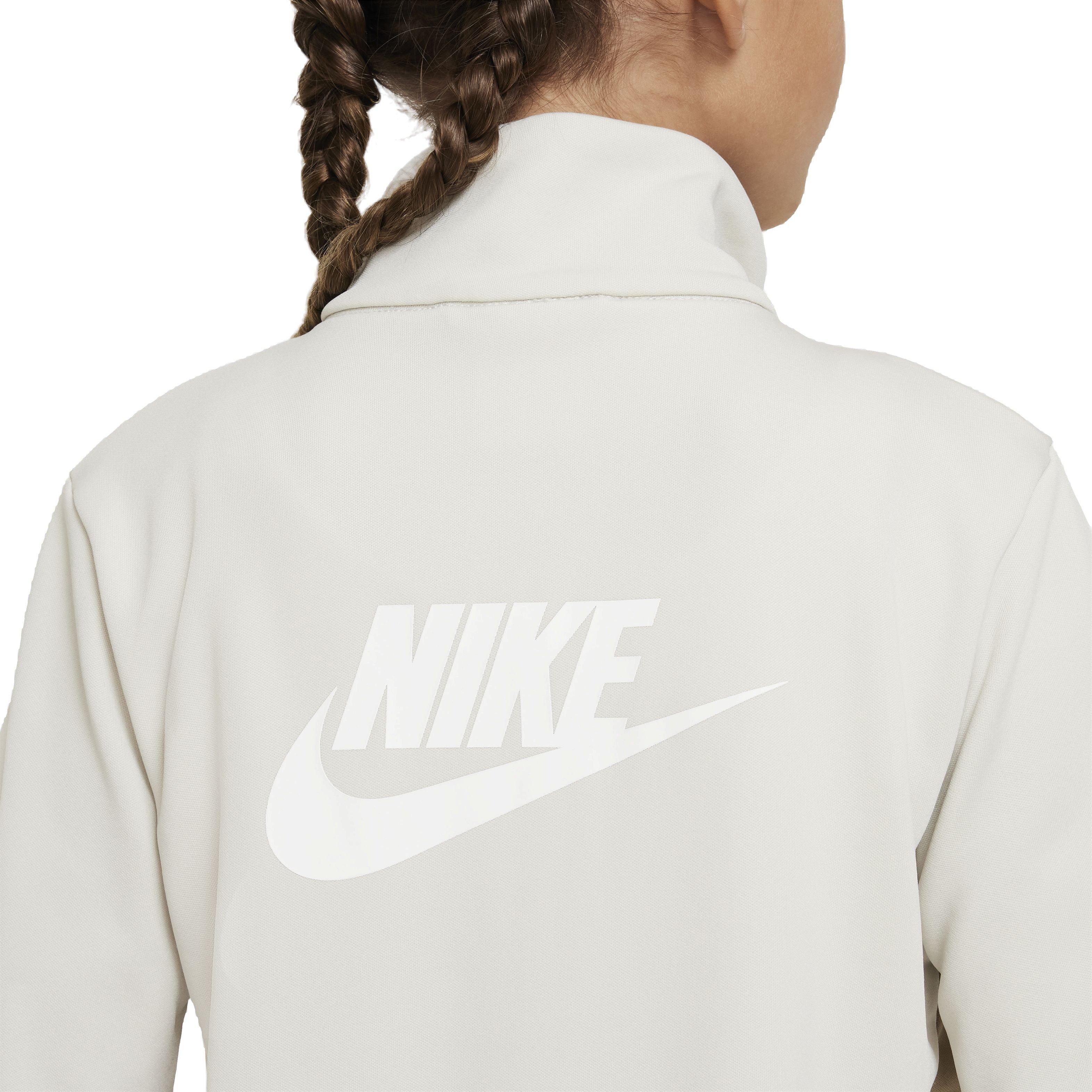 Nike Big Kids' Sportswear Full-Zip Tracksuit - Beige - BEIGE Thumbnail View 6