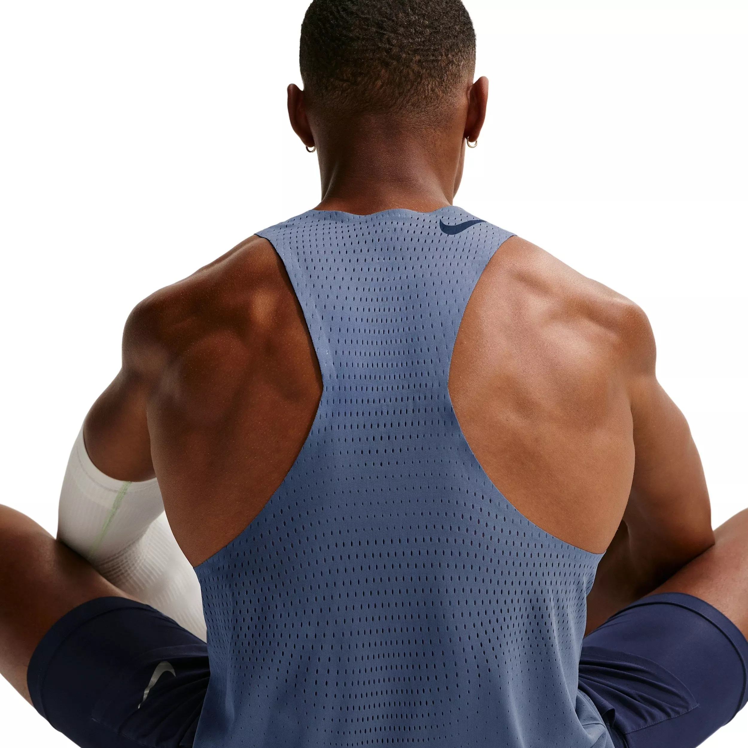 Nike Men's AeroSwift Dri-FIT ADV Running Singlet - Blue - BLUE