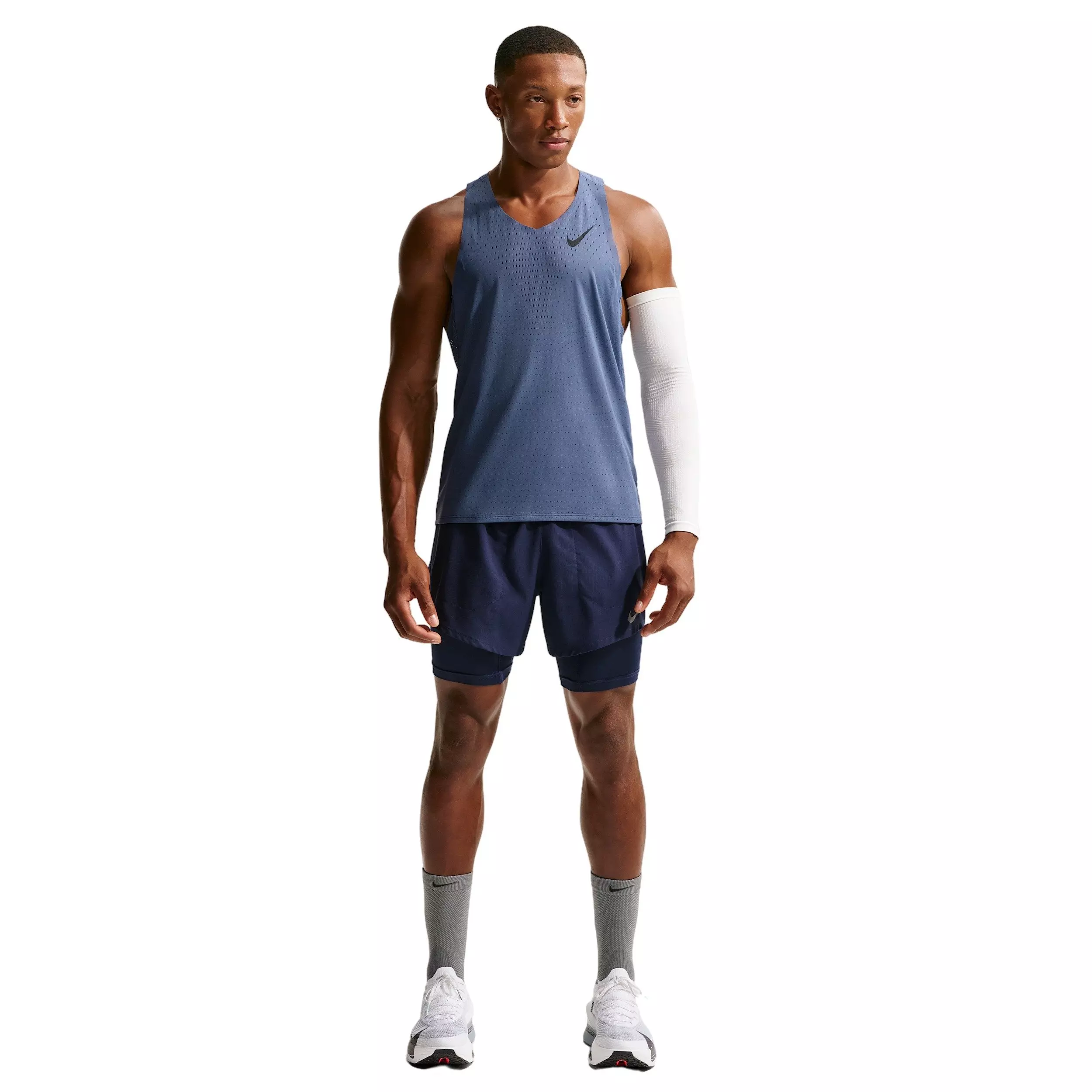 Nike Men's AeroSwift Dri-FIT ADV Running Singlet - BLUE
