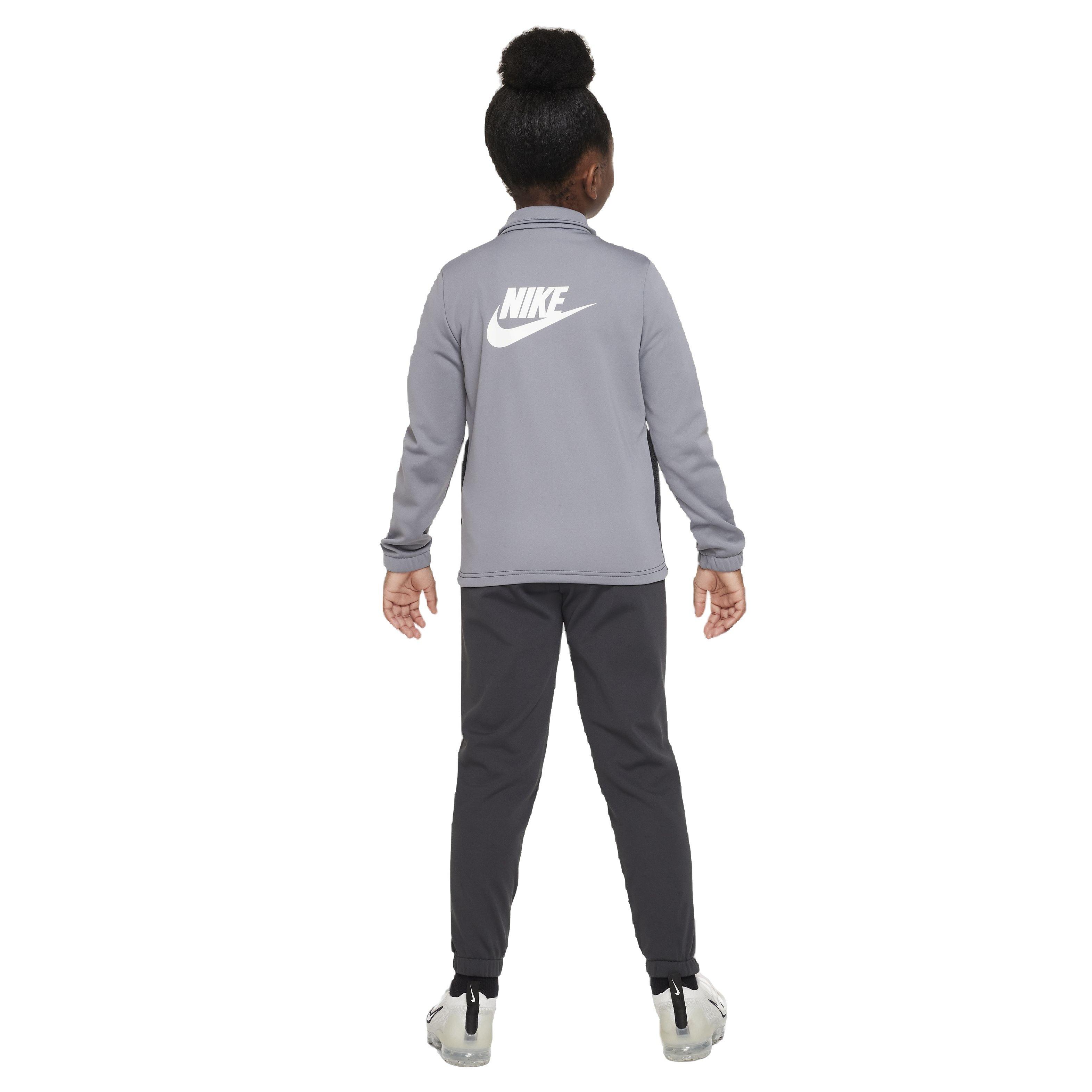 Nike Big Kids' Sportswear Full-Zip Tracksuit - Grey - GREY Thumbnail View 2