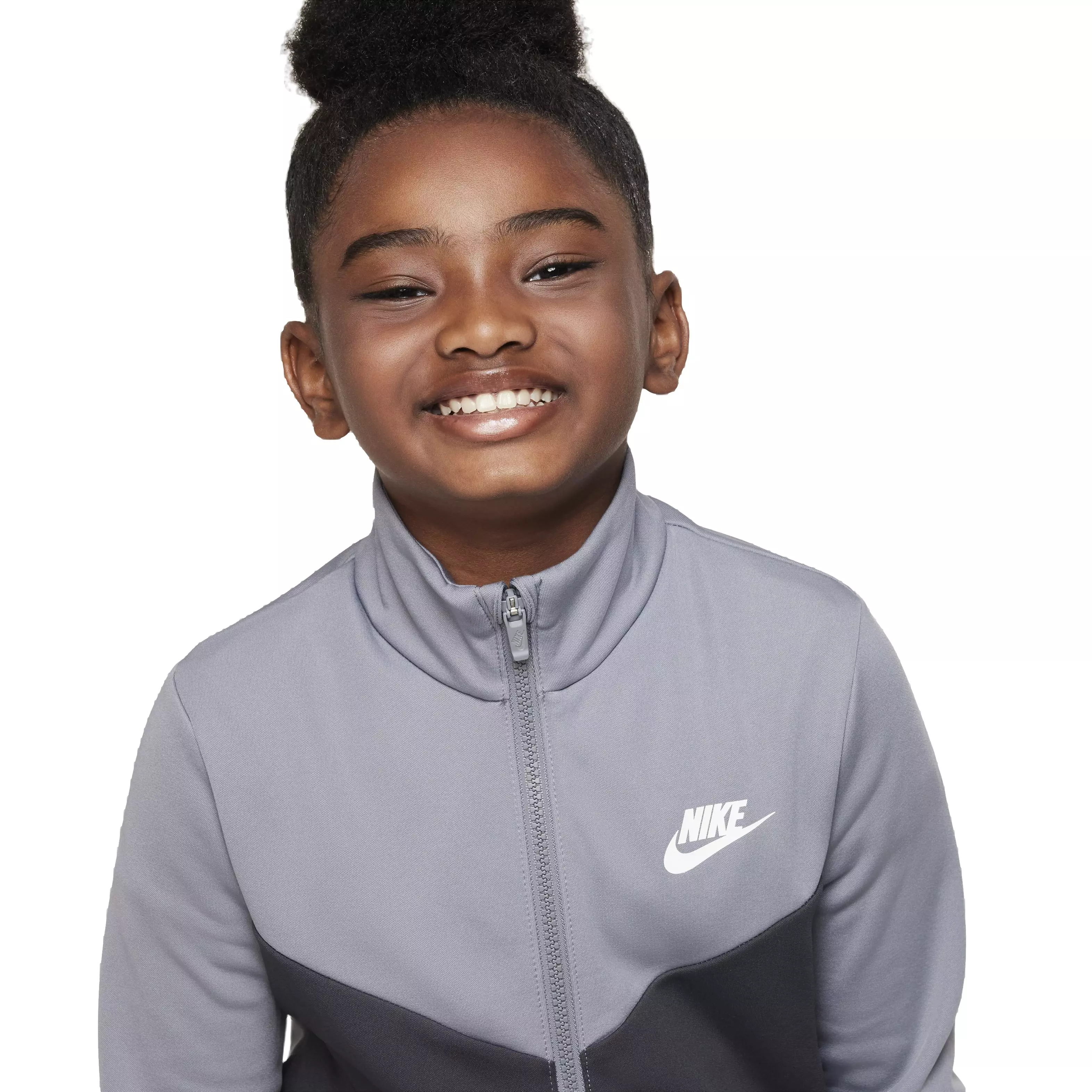 Nike Big Kids' Sportswear Full-Zip Tracksuit - Grey - GREY