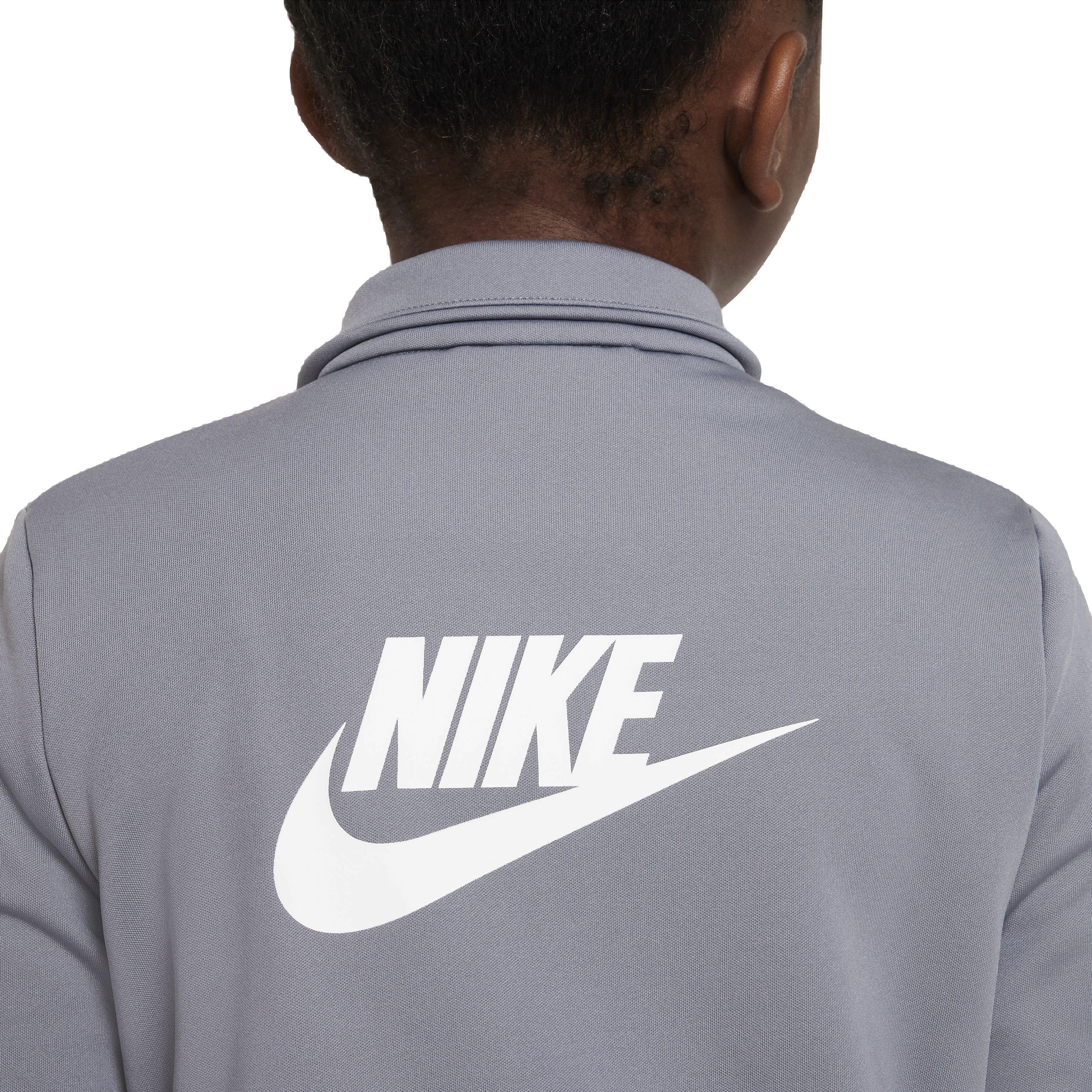Nike Big Kids' Sportswear Full-Zip Tracksuit - Grey - GREY Thumbnail View 6