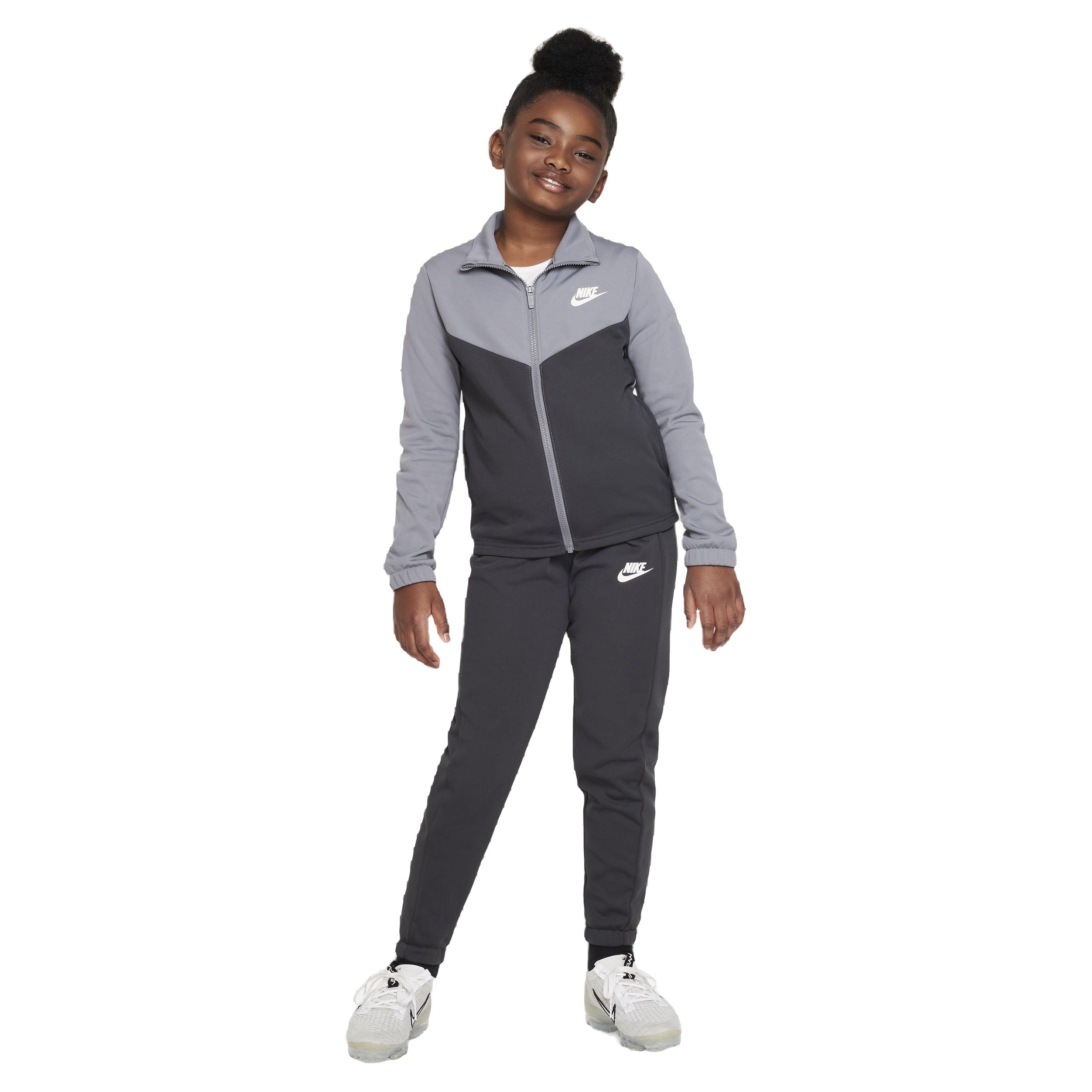 Nike Big Kids' Sportswear Full-Zip Tracksuit - Grey