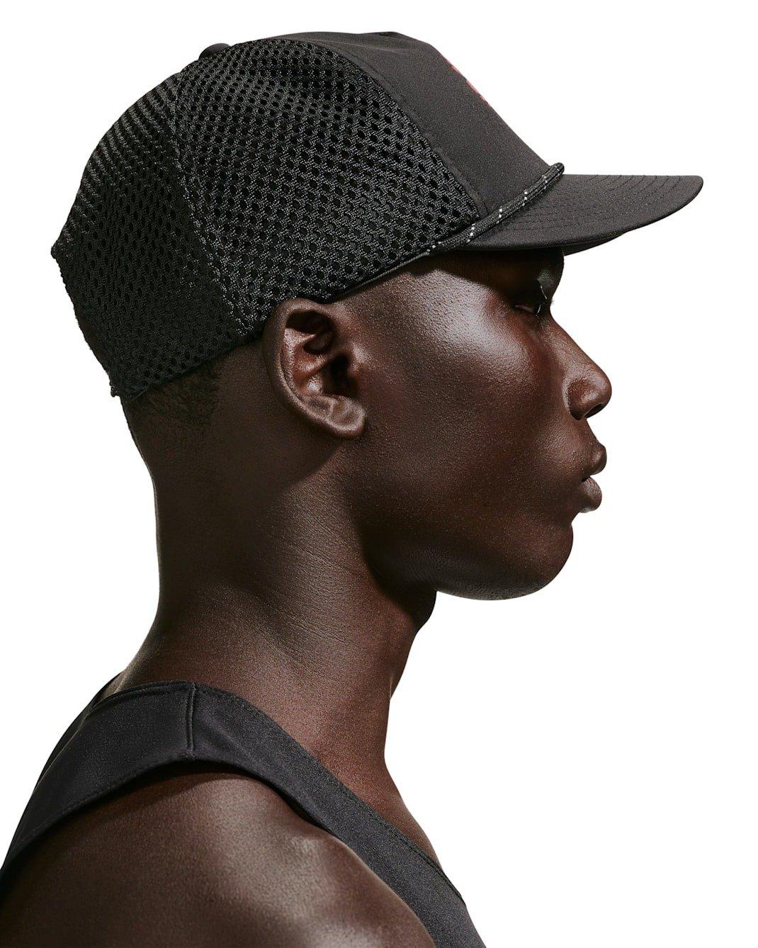 Nike Adult Pro Dri-FIT Unstructured Happy Pave Cap - BLACK Thumbnail View 4