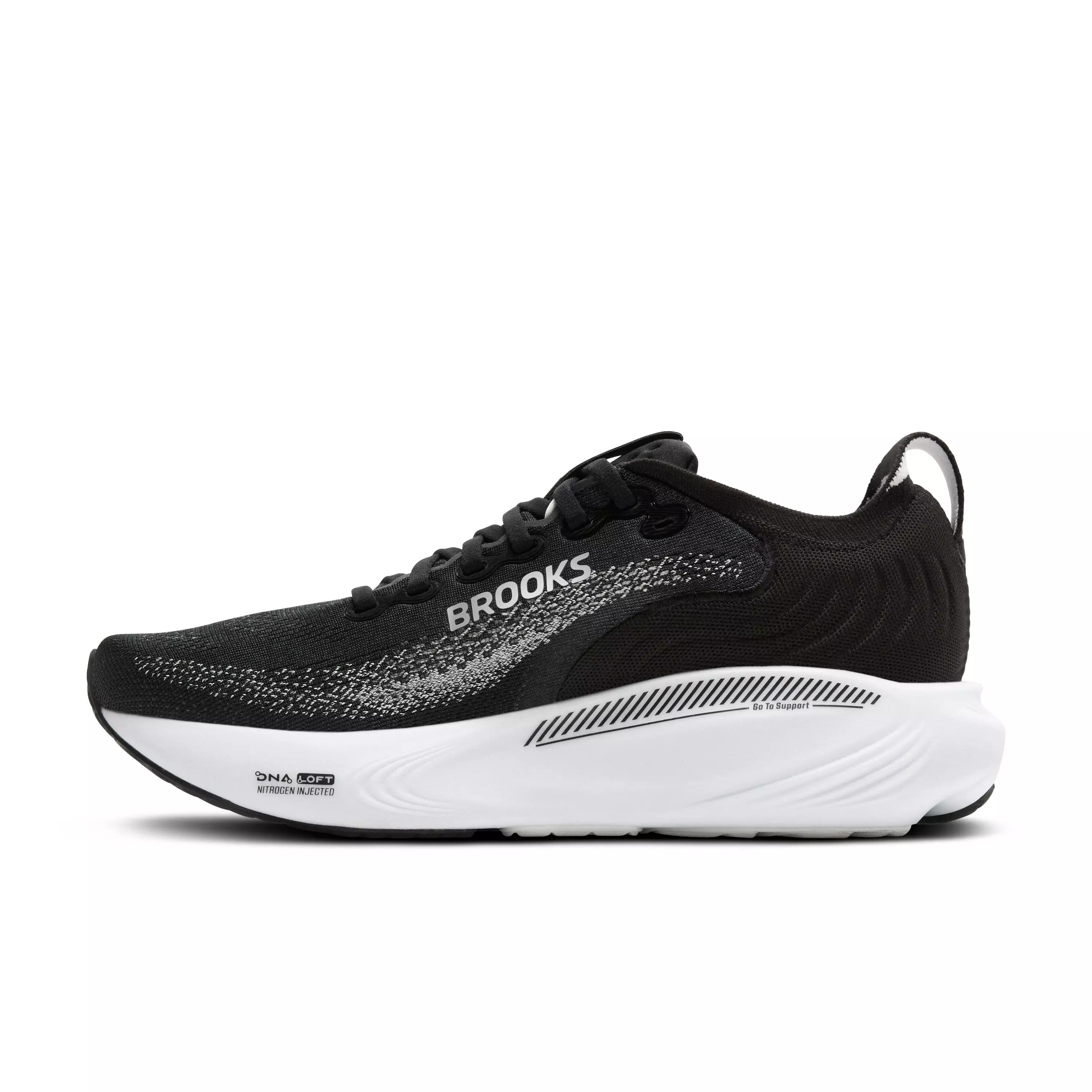 Brooks Adrenaline GTS 25 "Black/Grey/White" Women's Wide Running Shoe - BLACK/GREY/WHITE