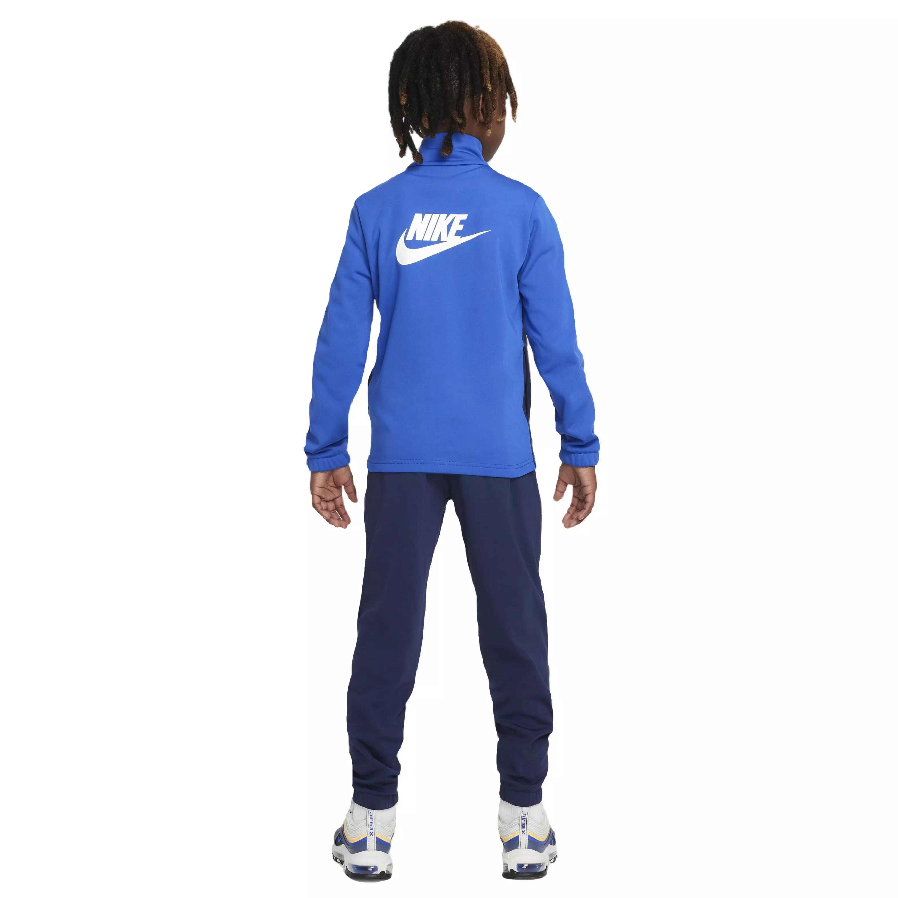 Nike Big Kids' Sportswear Full-Zip Tracksuit - Blue - BLUE