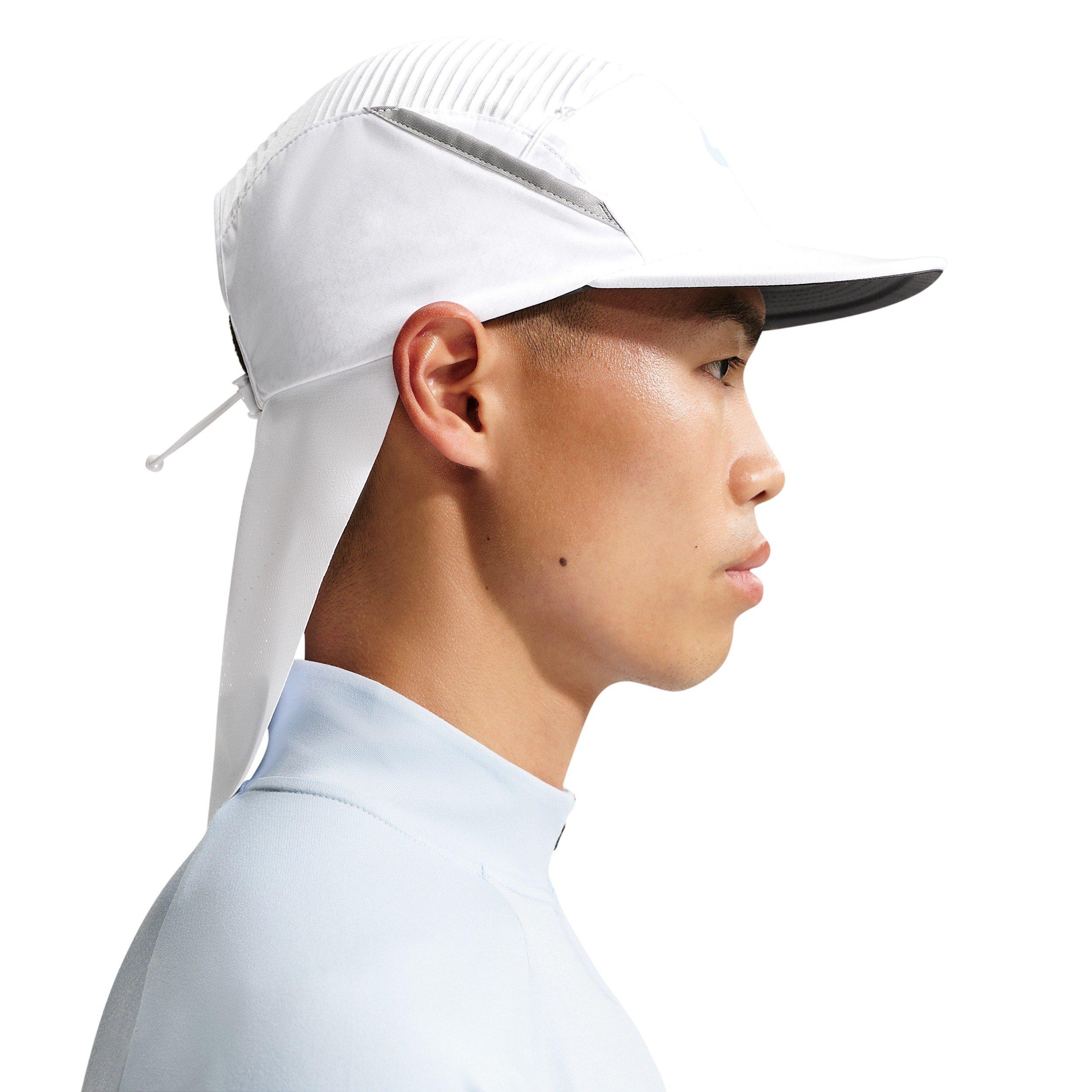 Nike Fly Dri-FIT ADV Unstructured Cooling Hat-White/Anthracite - WHITE/ANTHRACITE Thumbnail View 4