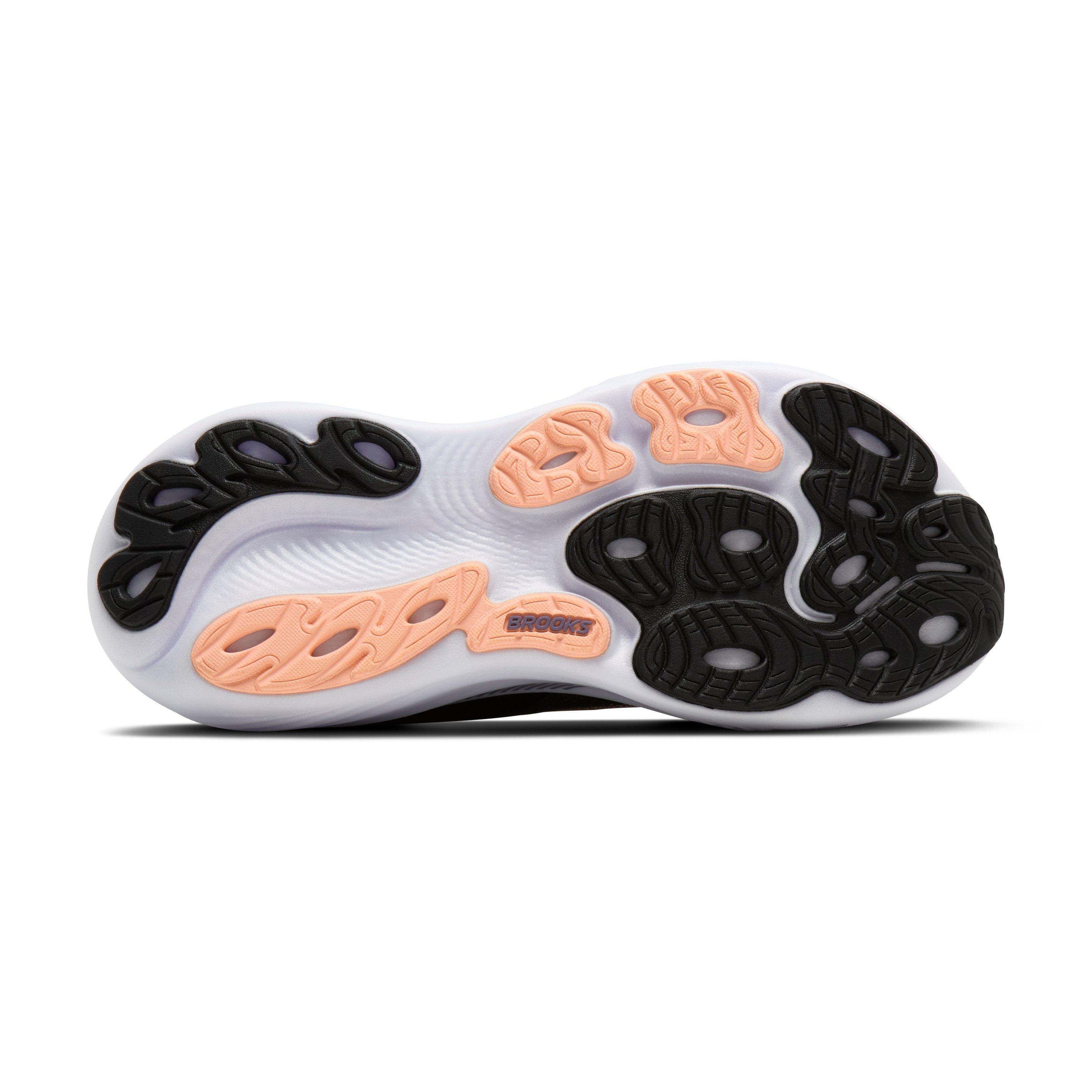 Brooks Adrenaline GTS 25 "Black/Peach/Mulled Grape" Women's Running Shoe - BLACK/PEACH/GRAPE