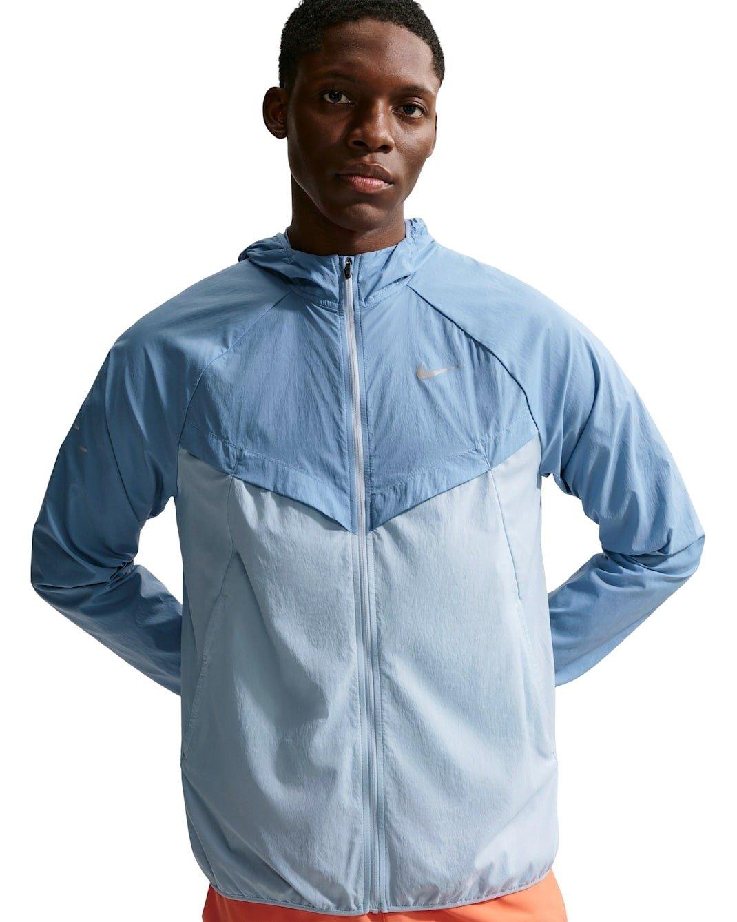 Nike Men's Stride Repel UV Running Jacket - BLUE Thumbnail View 1