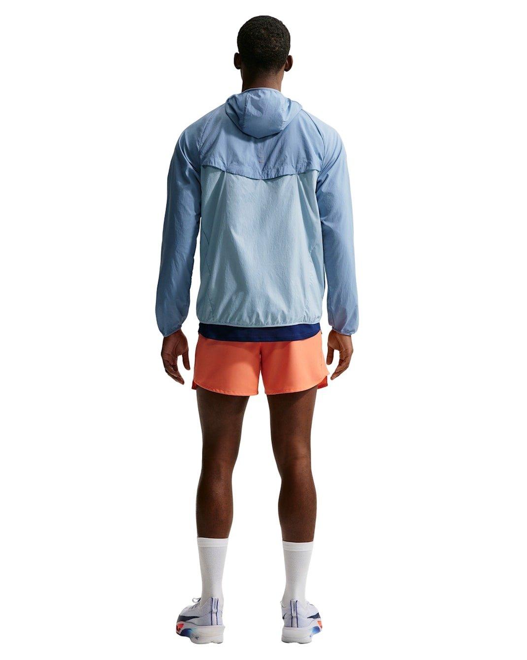 Nike Men's Stride Repel UV Nylon Running Jacket - BLUE Thumbnail View 6