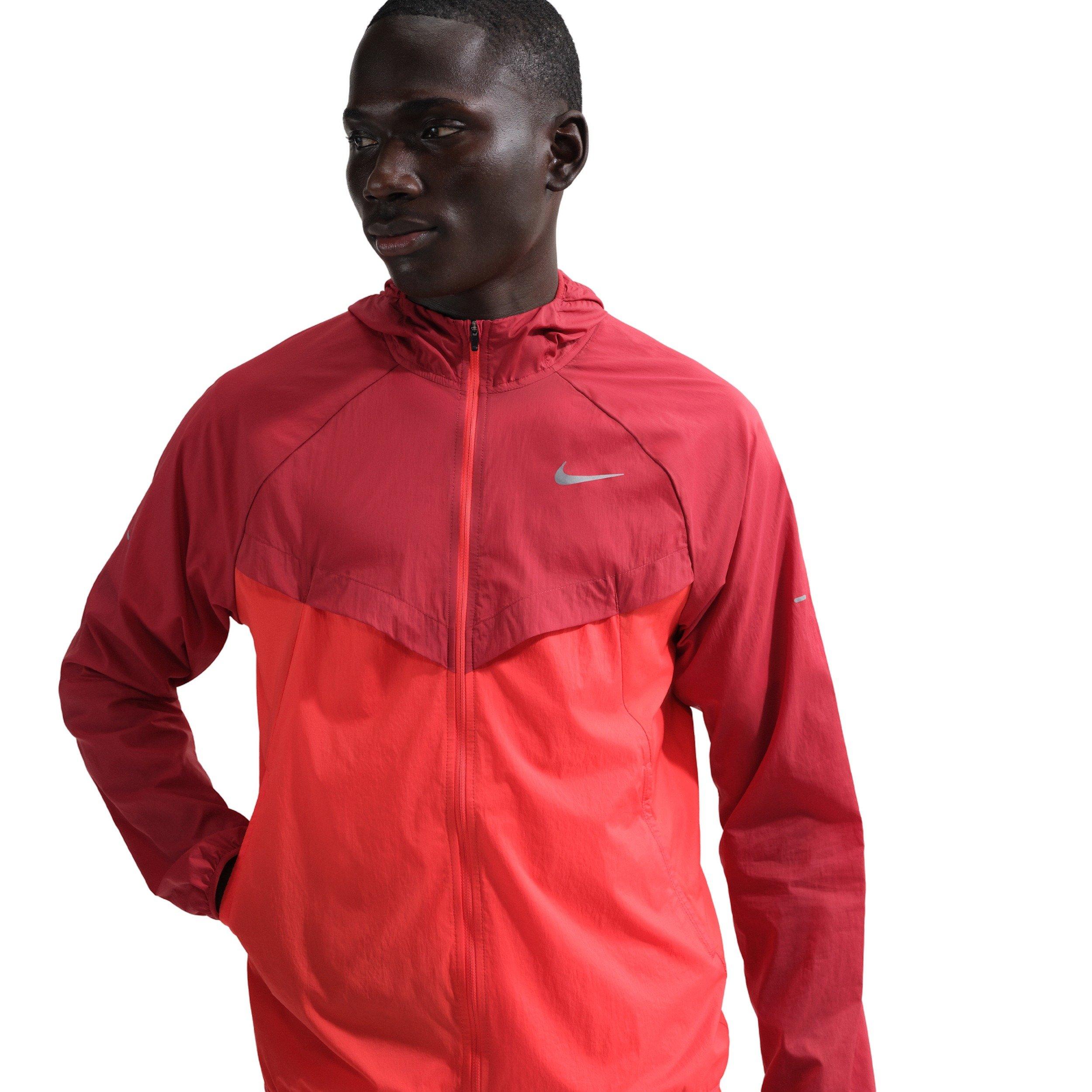 Nike Men's Stride Repel UV Running Jacket - RED Thumbnail View 1