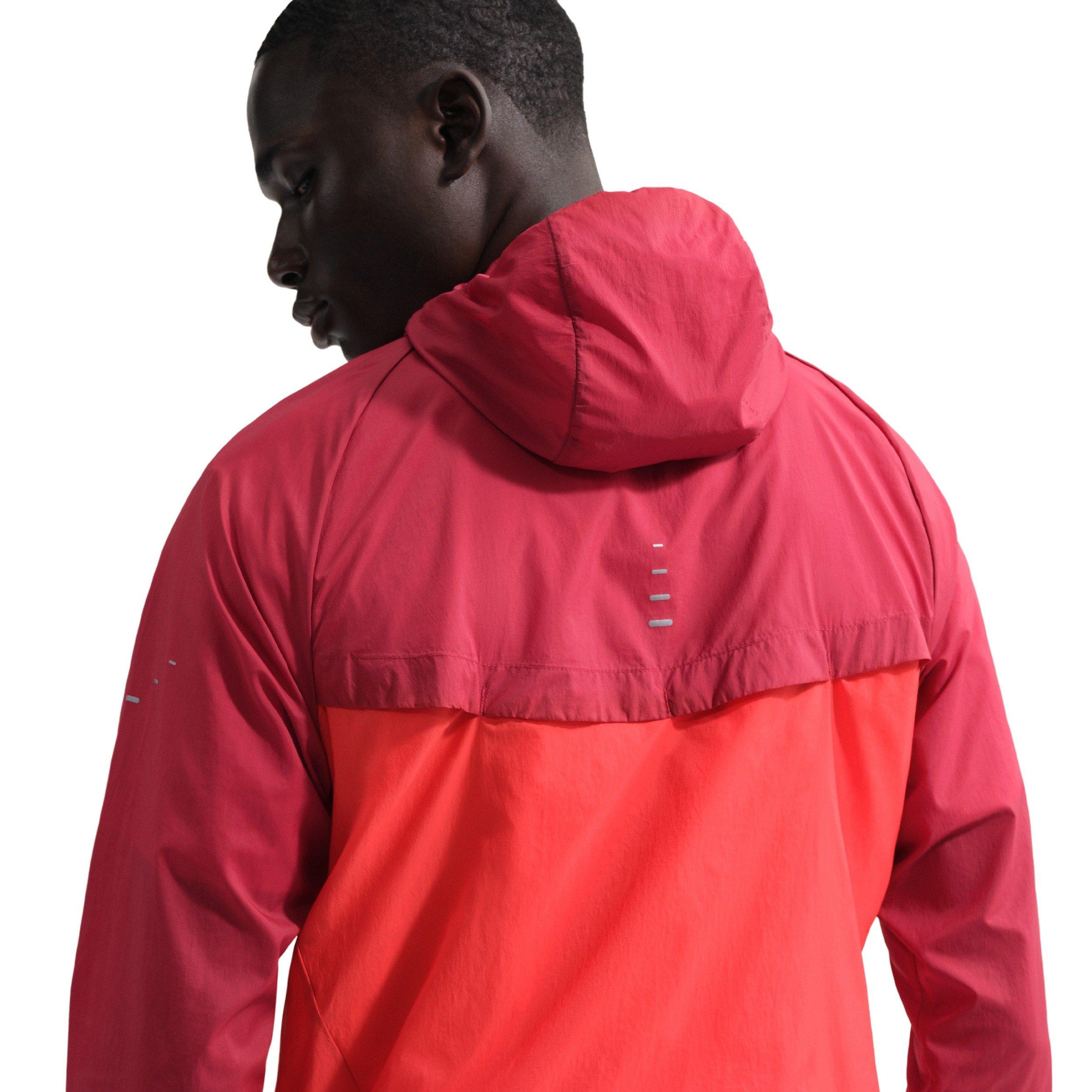 Nike Men's Stride Repel UV Running Jacket - RED Thumbnail View 2