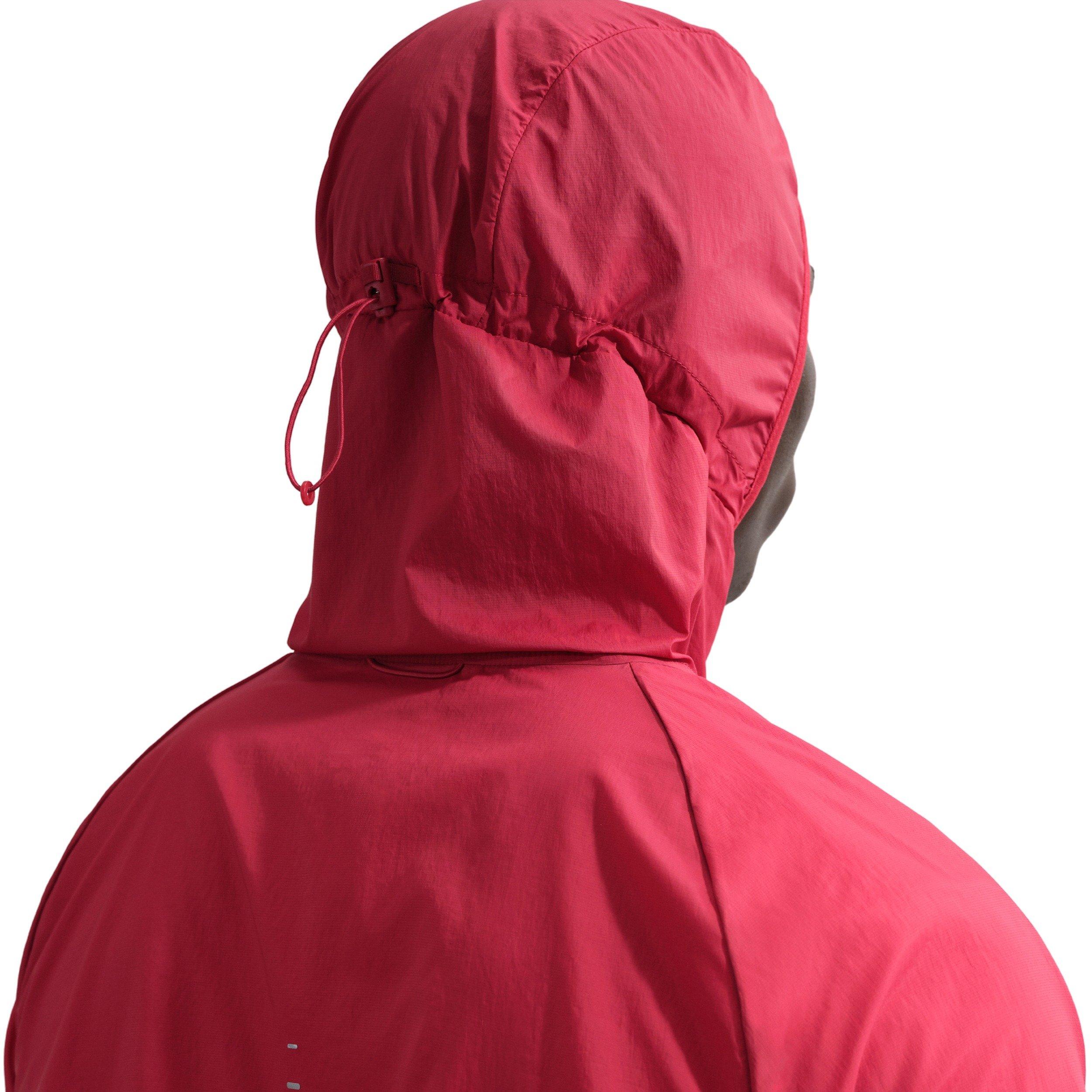 Nike Men's Stride Repel UV Nylon Running Jacket - RED Thumbnail View 6