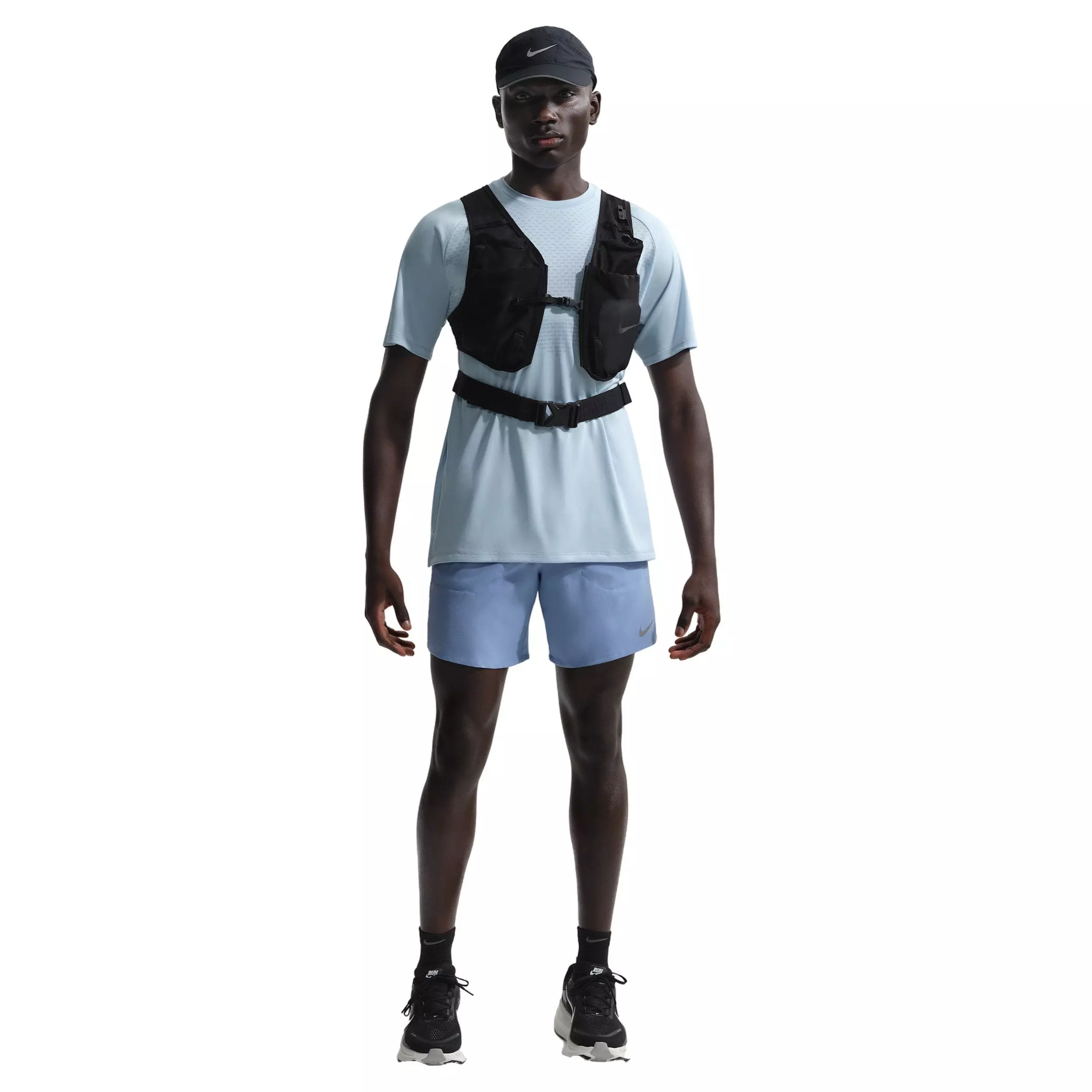 Nike Men's Stride Dri-FIT ADV Short-Sleeve Running Top - BLUE