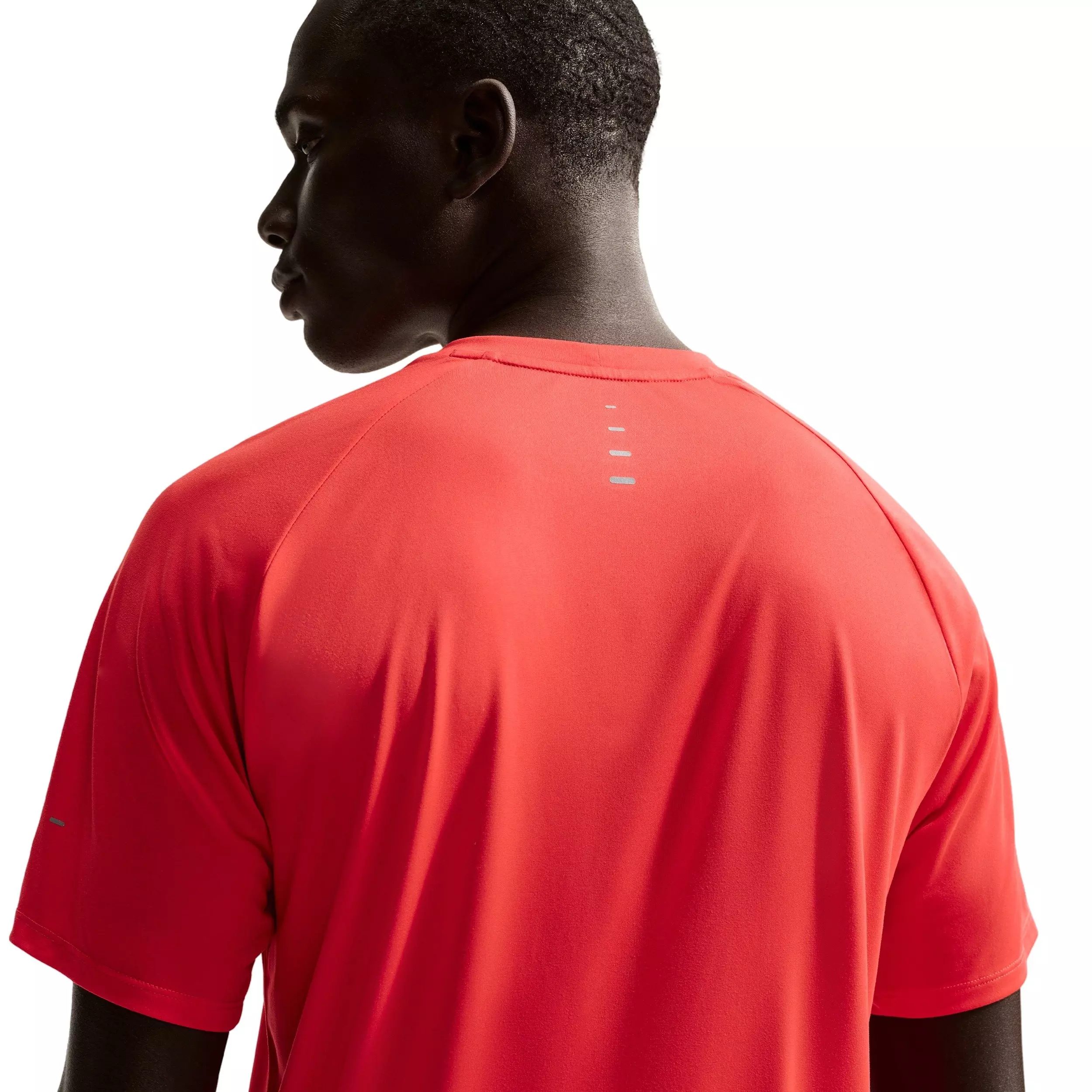 Nike Men's Stride Dri-FIT ADV Short-Sleeve Running Swoosh Logo Top - RED