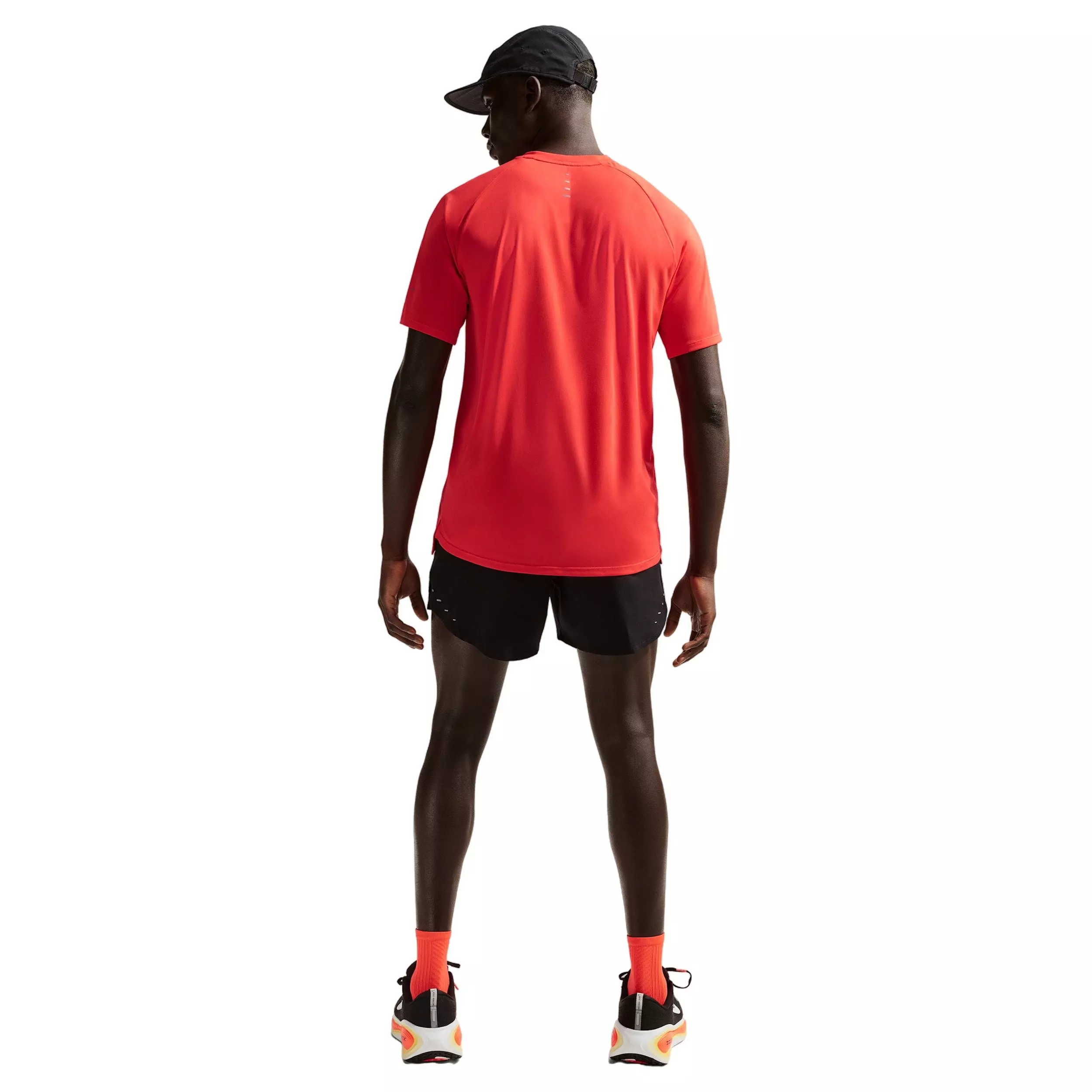 Nike Men's Stride Dri-FIT ADV Short-Sleeve Running Swoosh Logo Top - RED