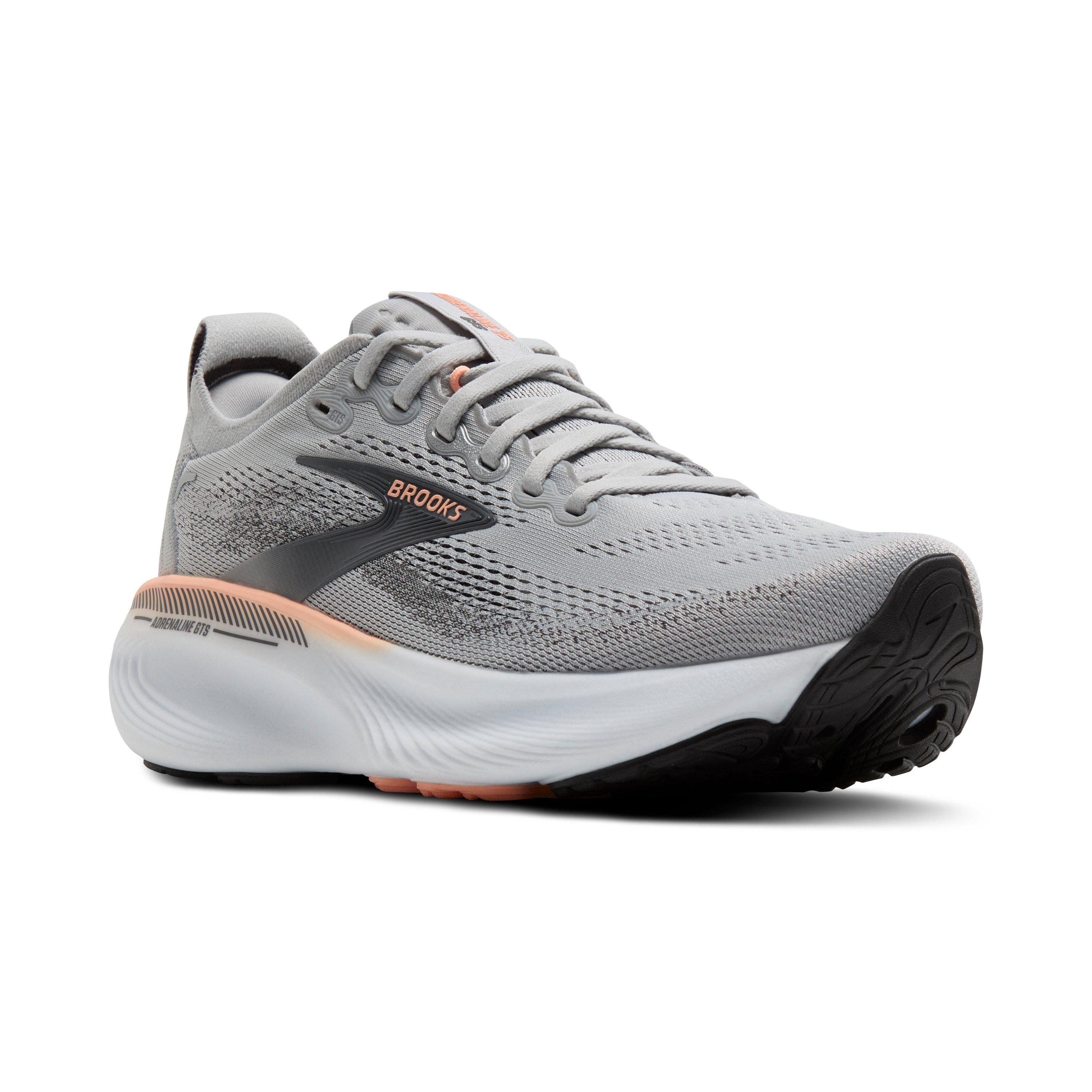 Brooks Adrenaline GTS 25 "Grey/Blackened Pearl/Coral" Women's Running Shoe - GREY/PEARL/CORAL