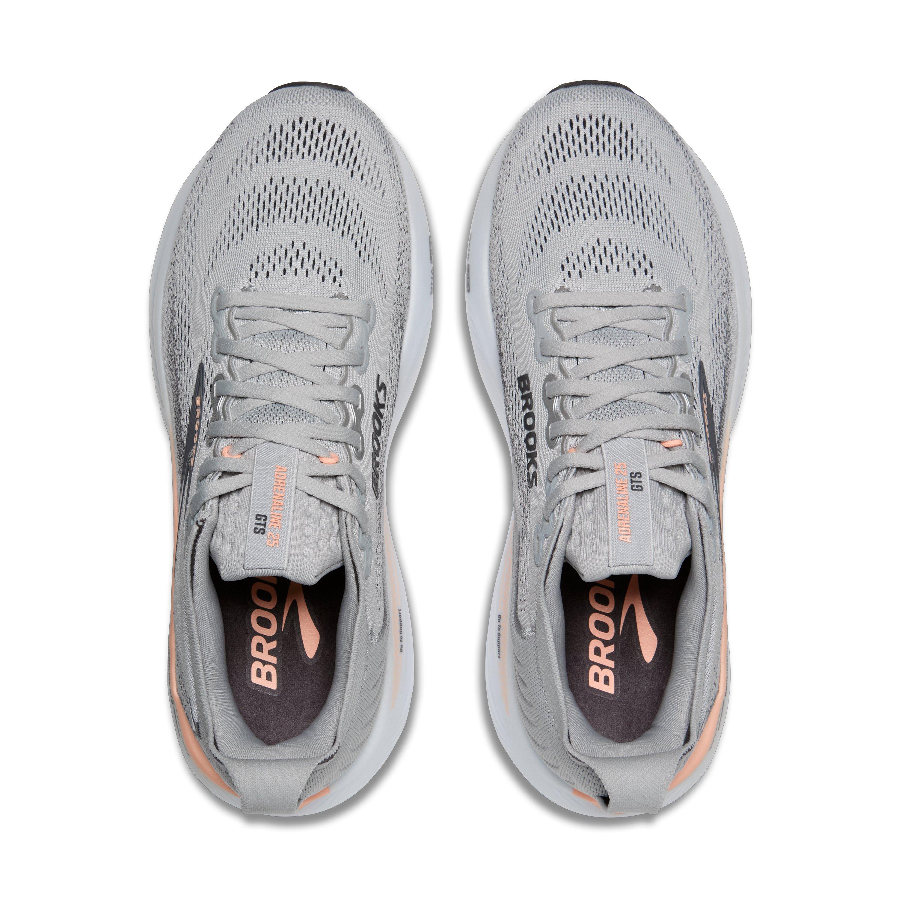 Brooks Adrenaline GTS 25 "Grey/Blackened Pearl/Coral" Women's Running Shoe - GREY/PEARL/CORAL