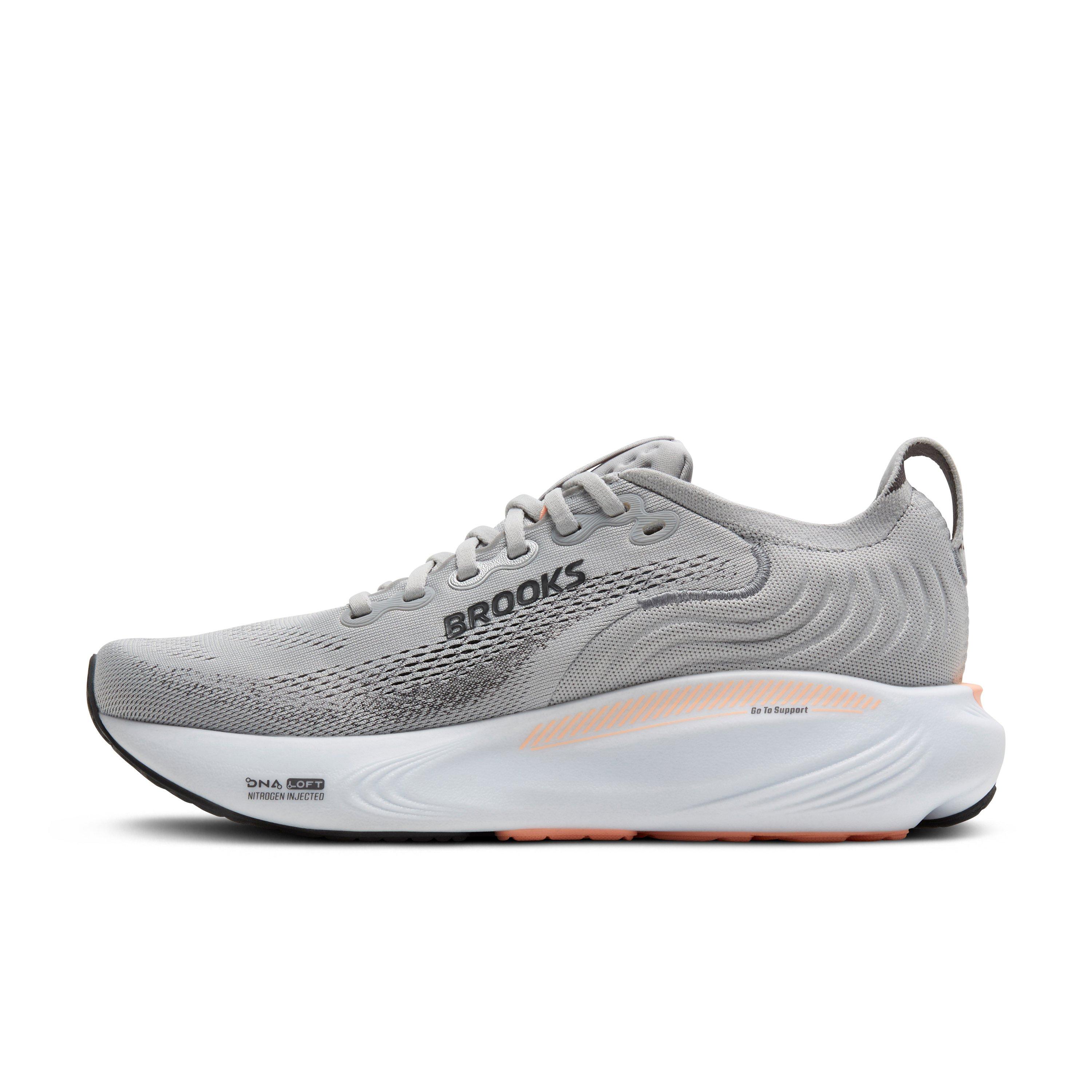 Brooks Adrenaline GTS 25 "Grey/Blackened Pearl/Coral" Women's Wide Running Shoe - GREY/PEARL/CORAL