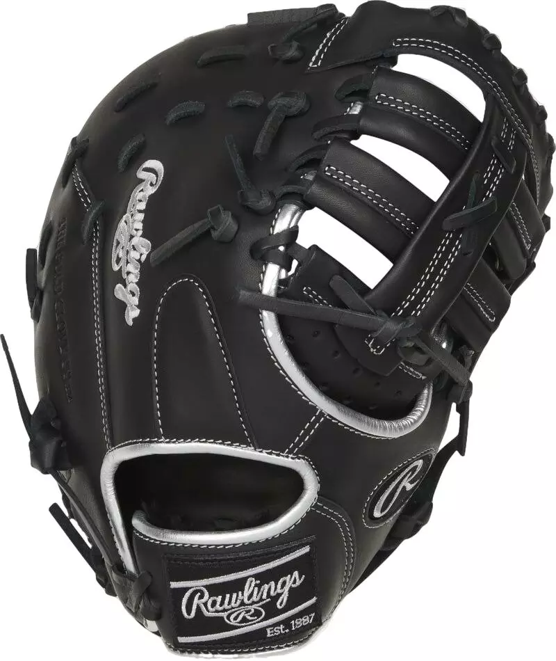 Rawlings Encore 12" First Base Baseball Glove RHT 2022 - BLACK/SILVER