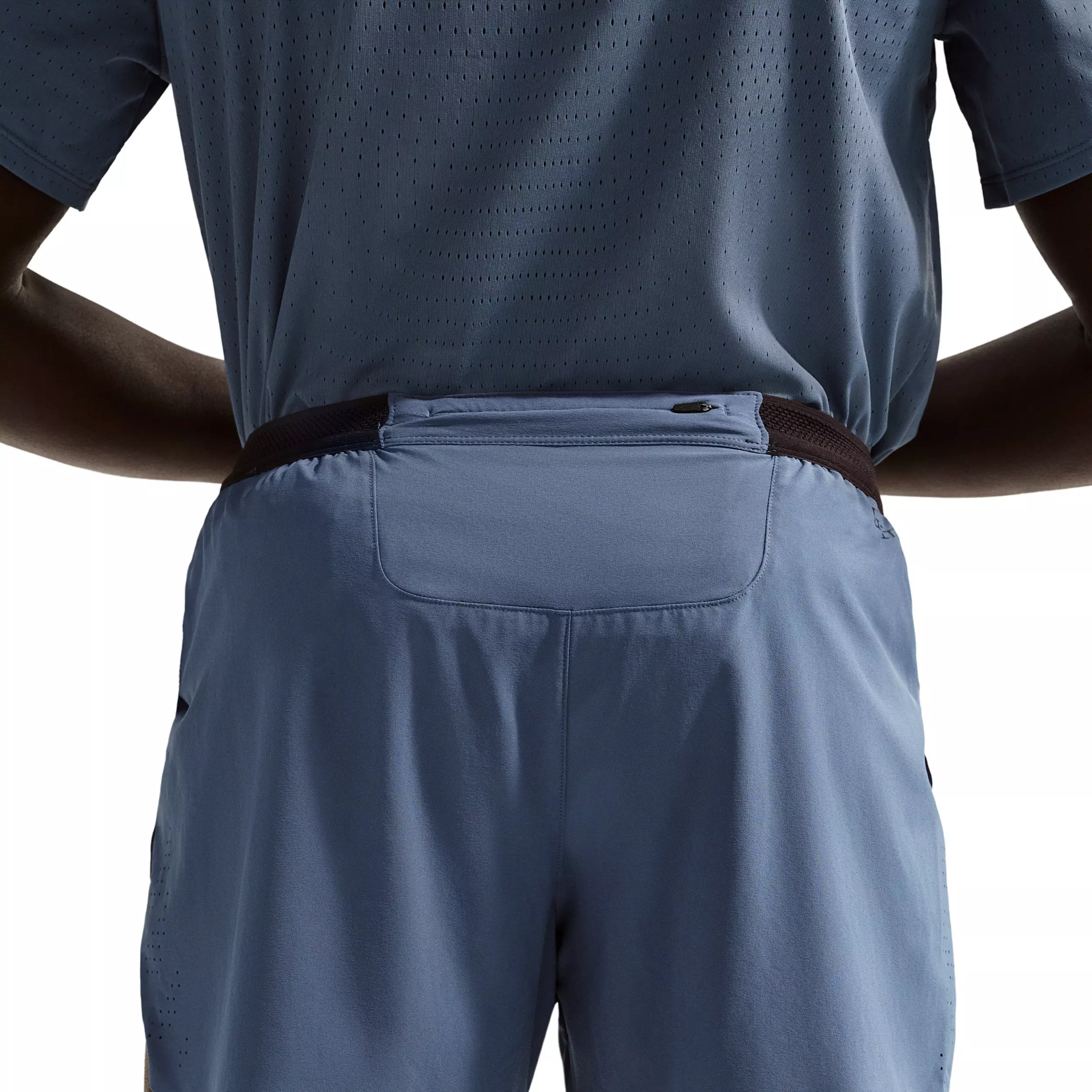 Nike Men's AeroSwift Dri-FIT ADV 4" Brief-Lined Running Shorts - Blue - BLUE/BLACK