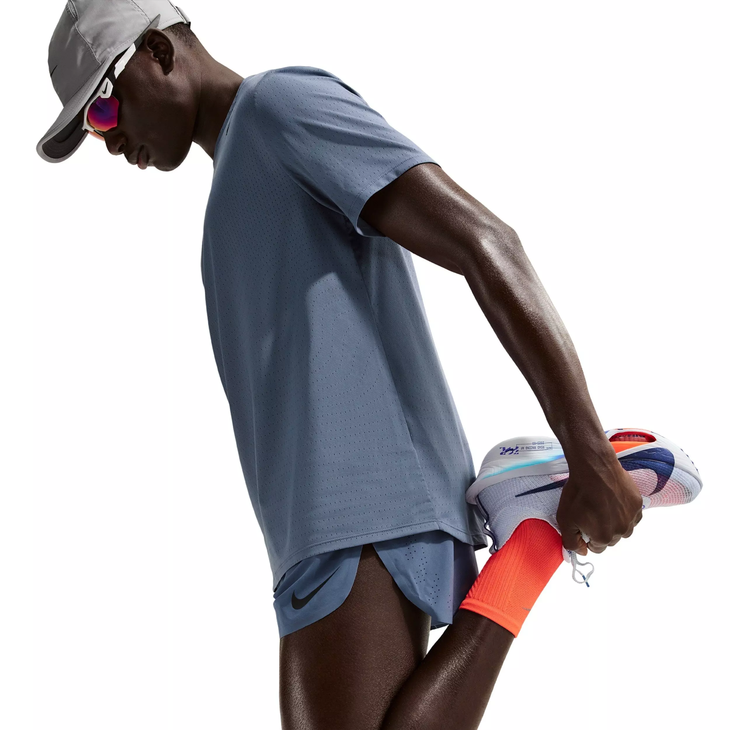 Nike Men's AeroSwift Dri-FIT ADV 4" Brief-Lined Running Shorts - BLUE/BLACK