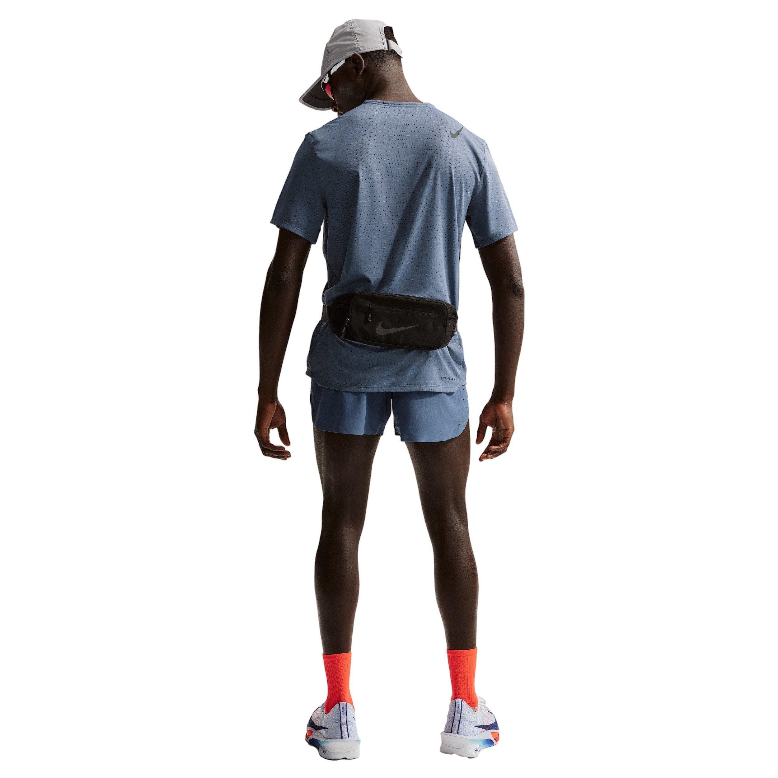 Nike Men's AeroSwift Dri-FIT ADV 4" Brief-Lined Running Shorts - Blue - BLUE/BLACK Thumbnail View 6