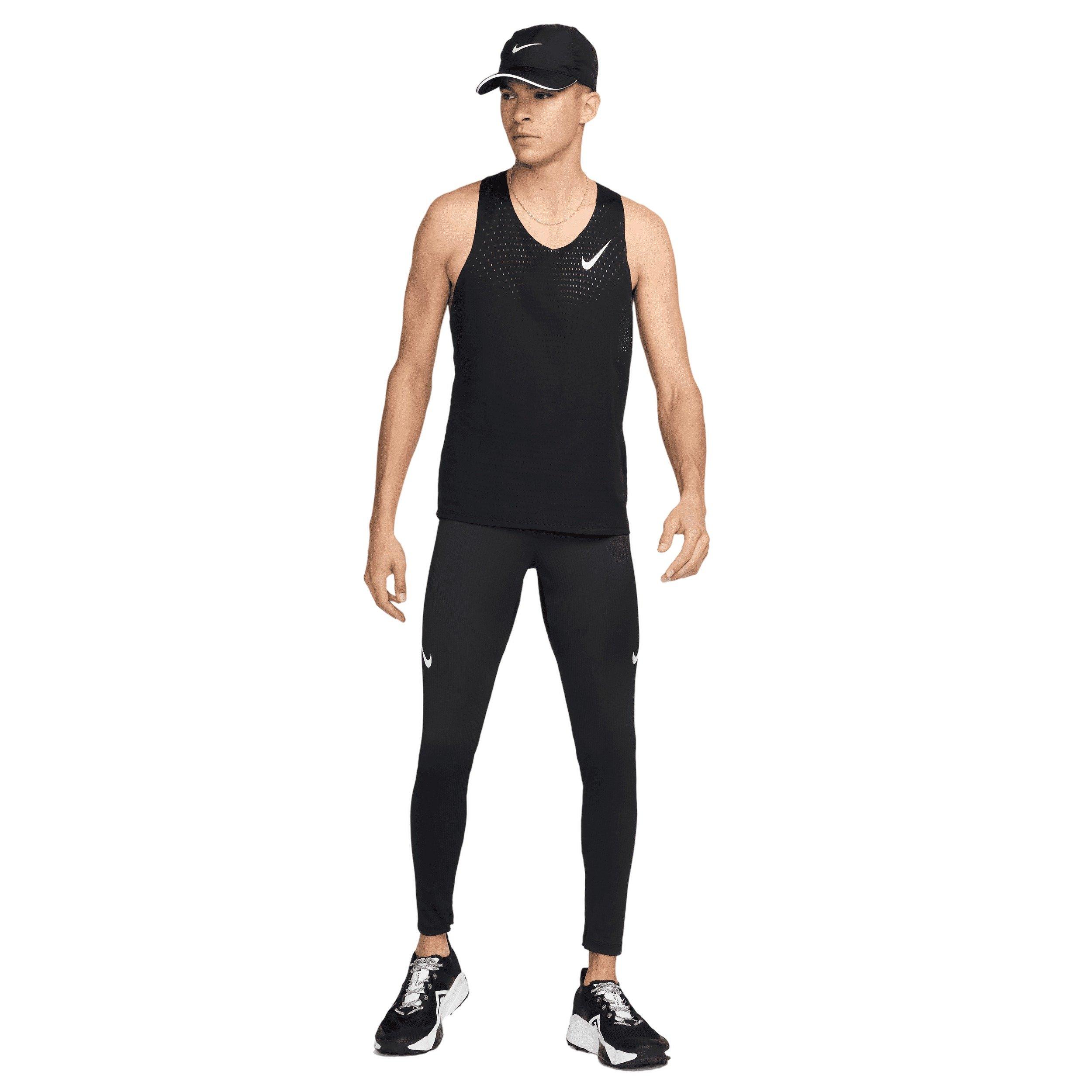 Nike Men's AeroSwift Dri-FIT ADV Running Leggings - Black - BLACK Thumbnail View 7